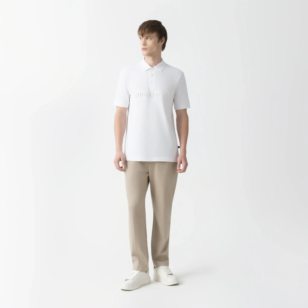 AVRA POLO MEN WHITE - Monastery | Tienda Oficial Colombia