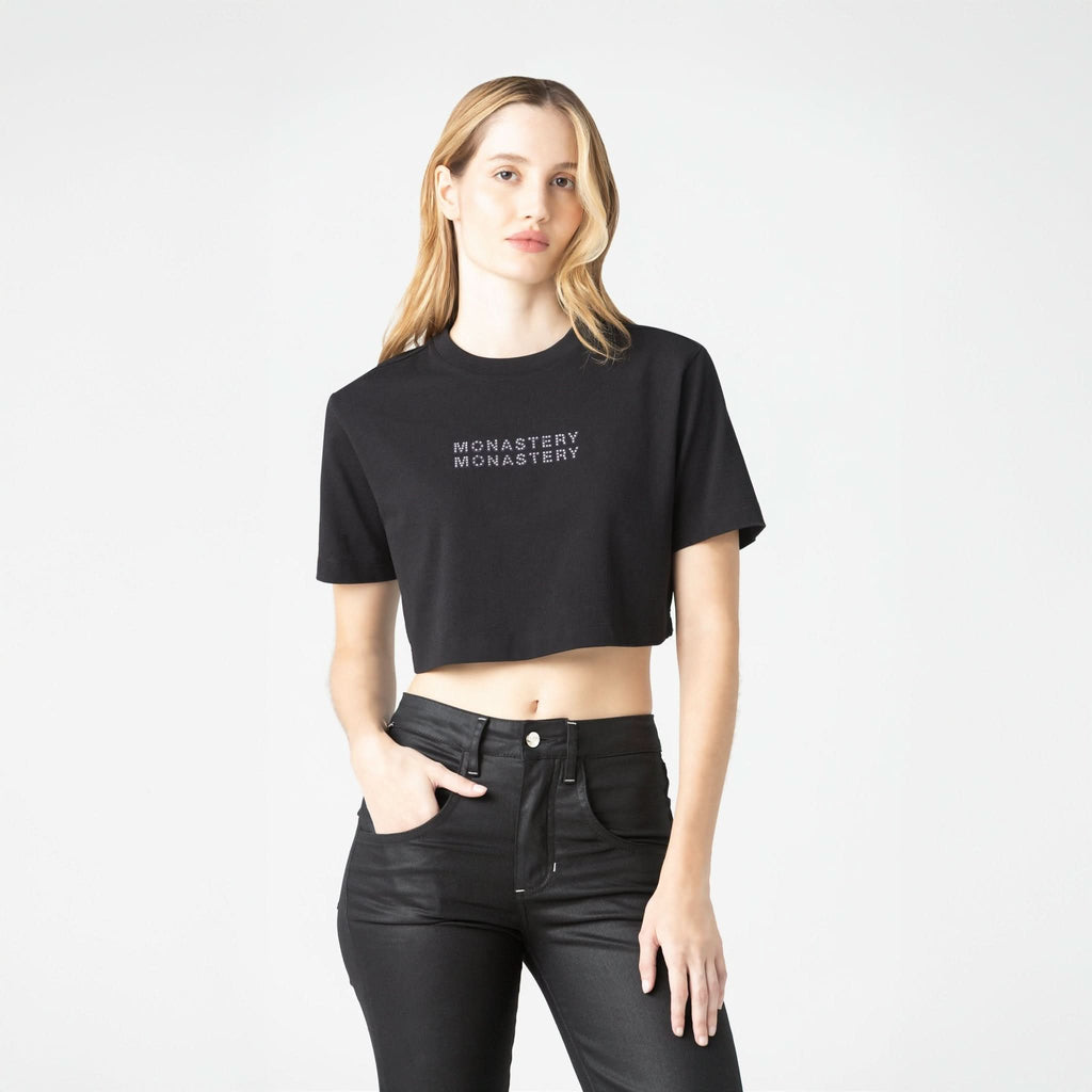 BAOSHE CROP TOP WOMEN BLACK - Monastery | Tienda Oficial Colombia