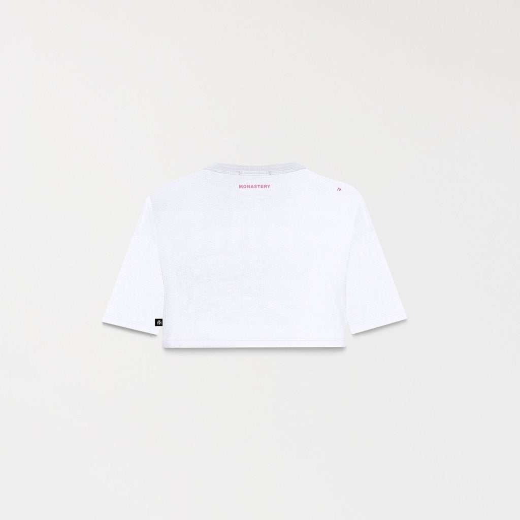 BAOSHE CROP TOP WOMEN WHITE - Monastery | Tienda Oficial Colombia