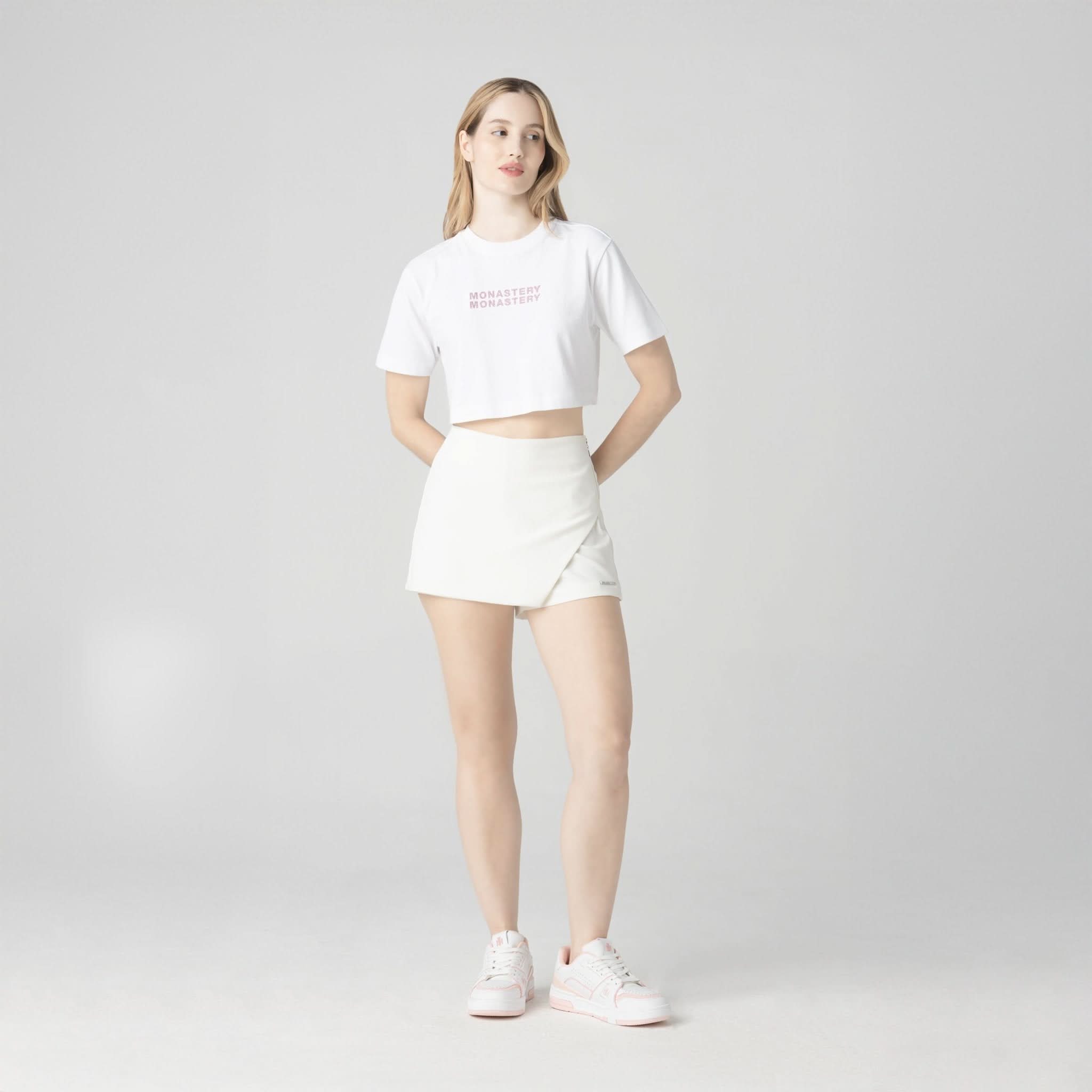 BAOSHE CROP TOP WOMEN WHITE - Monastery | Tienda Oficial Colombia