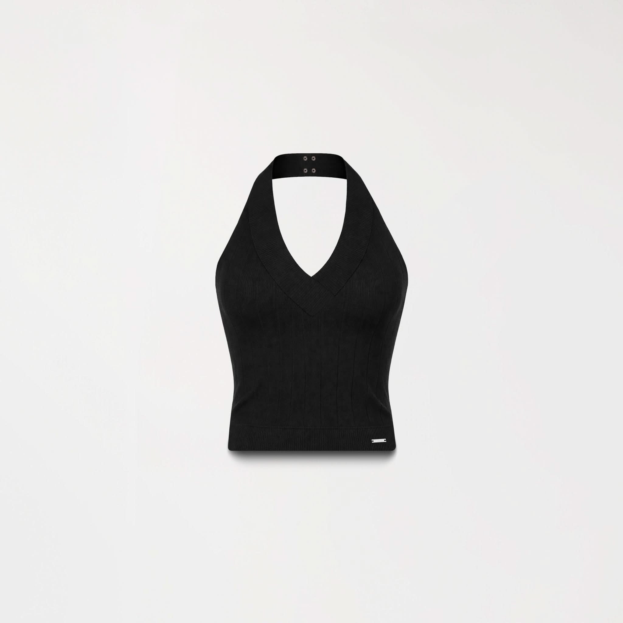 BARAQ KNITTED TOP WOMEN BLACK - Monastery | Tienda Oficial Colombia