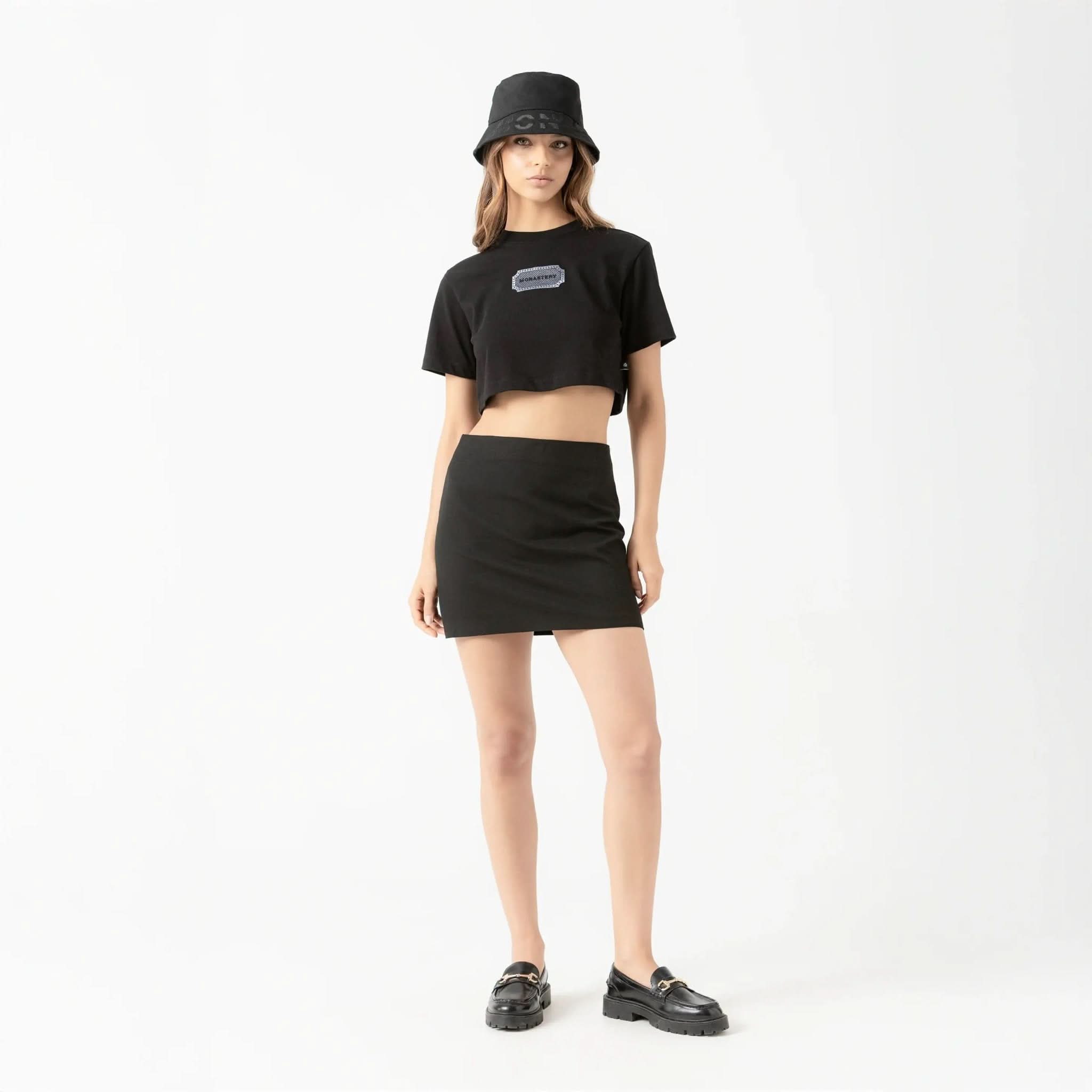 BEHN CROP TOP WOMEN BLACK - Monastery | Tienda Oficial Colombia