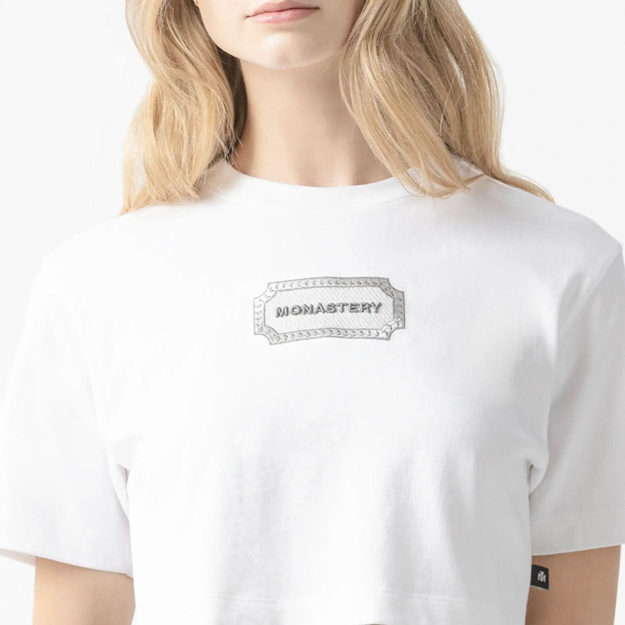 BEHN CROP TOP WOMEN WHITE - Monastery | Tienda Oficial Colombia