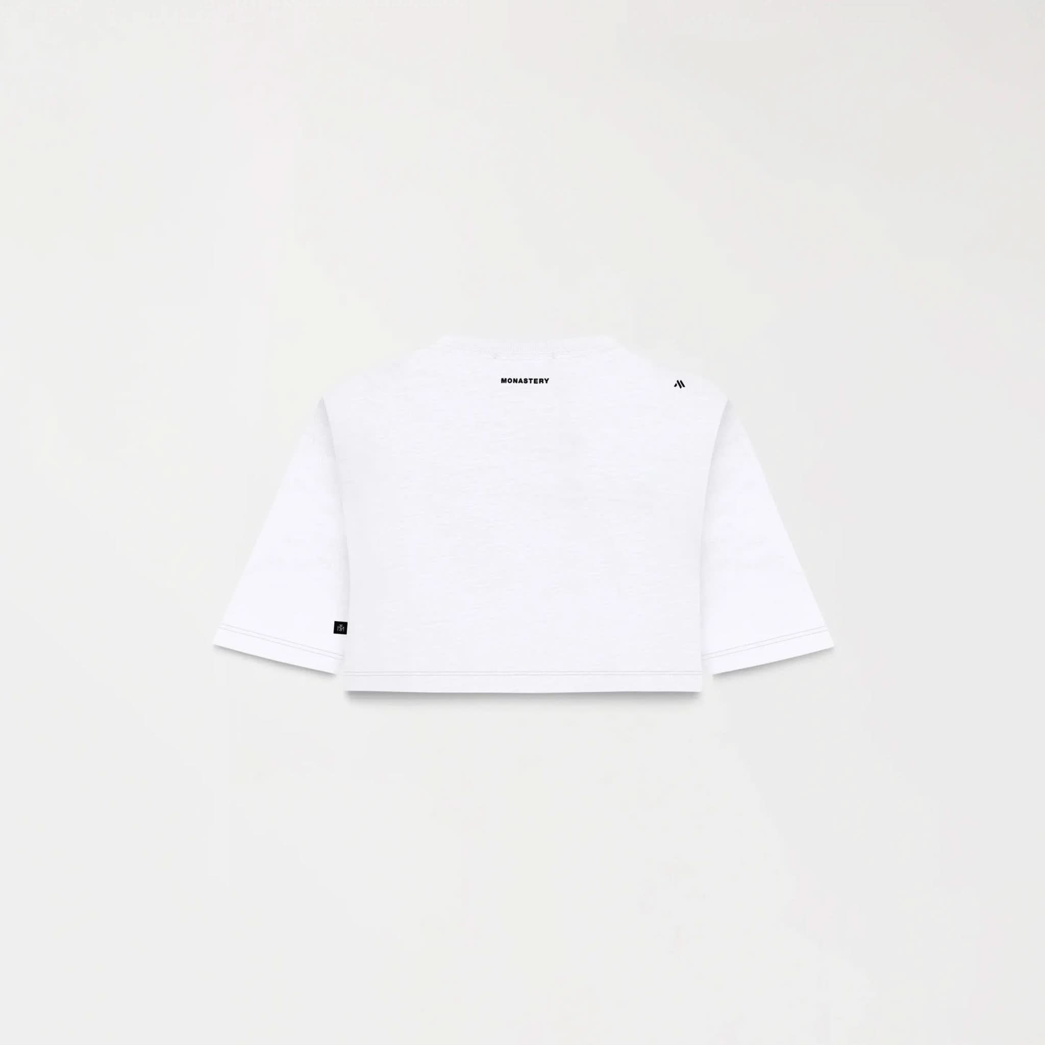 BEHN CROP TOP WOMEN WHITE - Monastery | Tienda Oficial Colombia