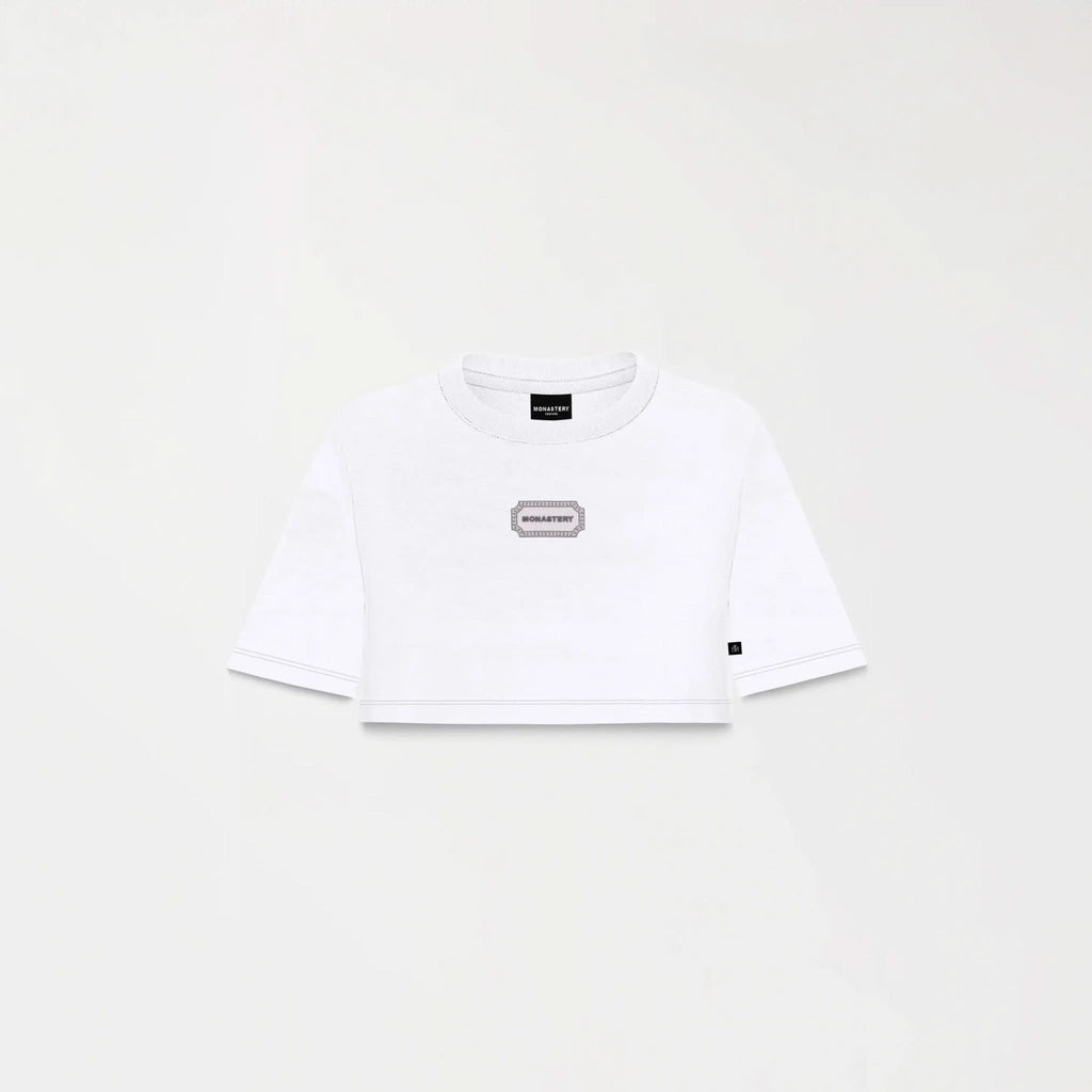 BEHN CROP TOP WOMEN WHITE - Monastery | Tienda Oficial Colombia