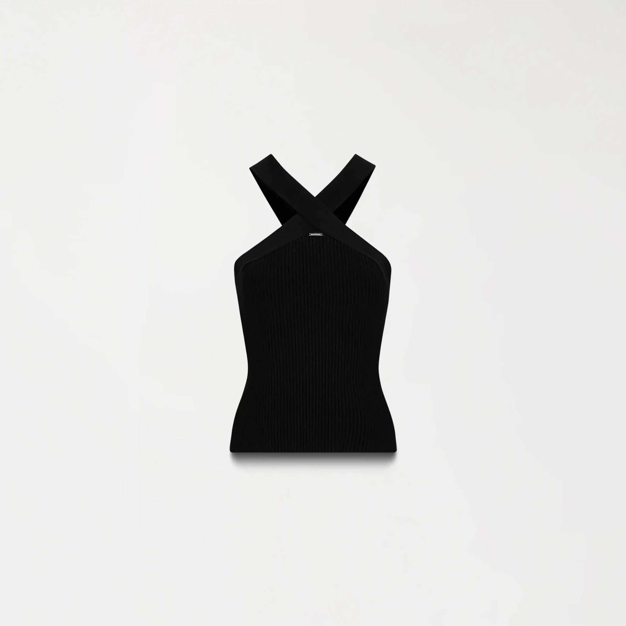BLAIR KNITTED TOP WOMEN BLACK - Monastery | Tienda Oficial Colombia