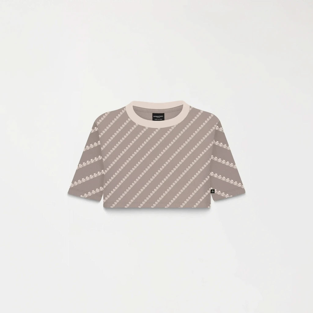 BRITANIA CROP TOP WOMEN TAUPE GRAY - Monastery | Tienda Oficial Colombia