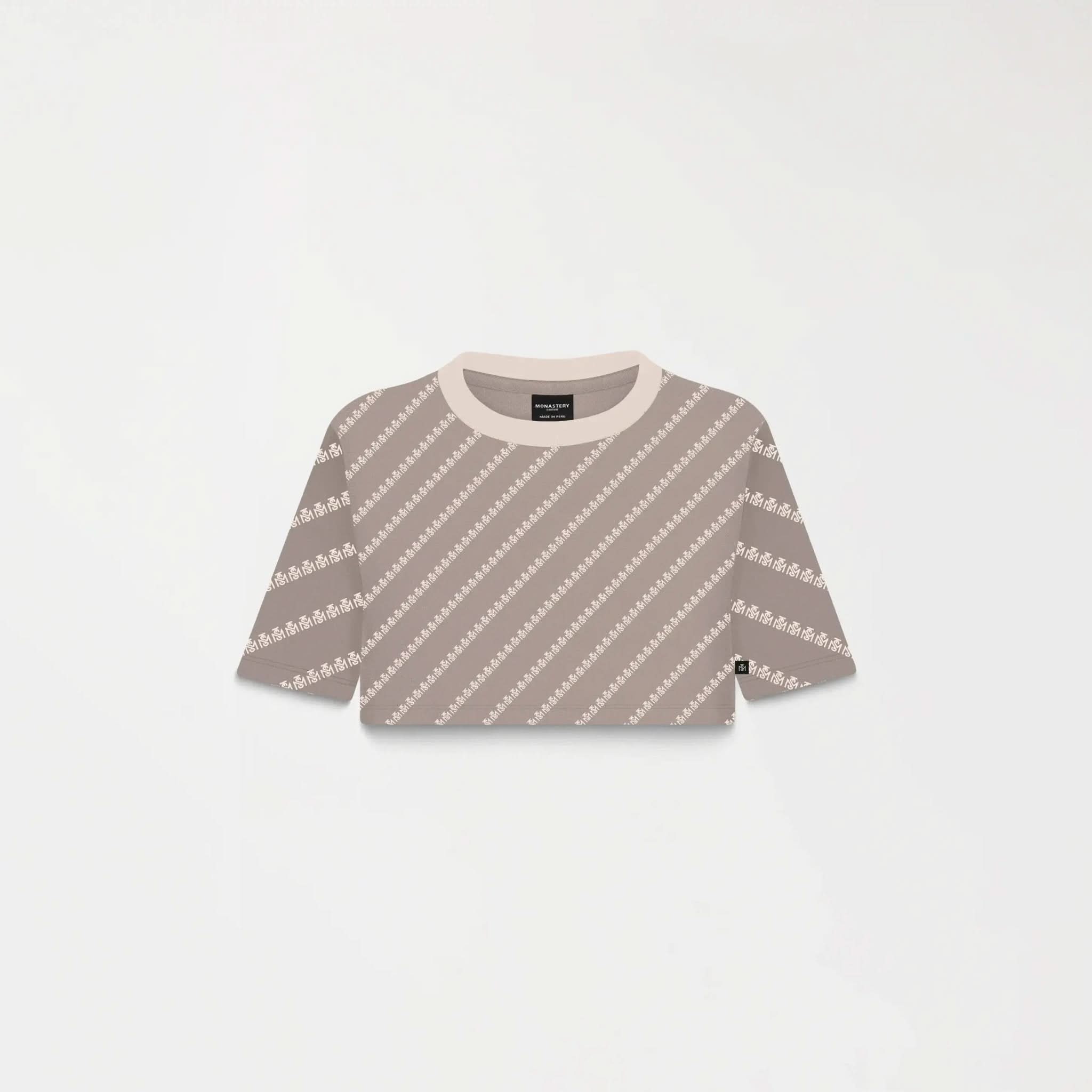BRITANIA CROP TOP WOMEN TAUPE GRAY - Monastery | Tienda Oficial Colombia