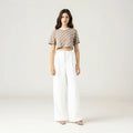 BRITANIA CROP TOP WOMEN TAUPE GRAY