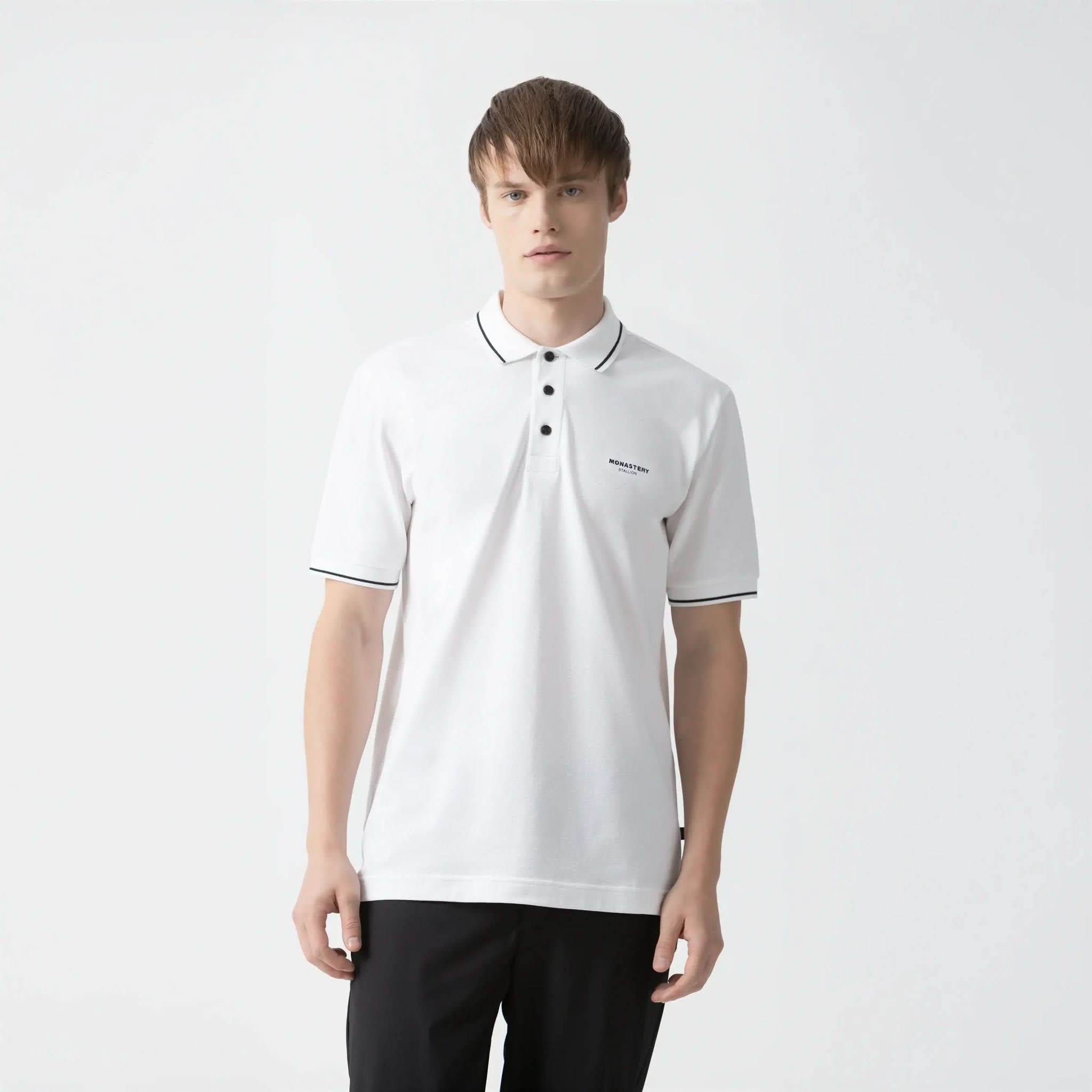 BYRLEY POLO MEN WHITE - Monastery | Tienda Oficial Colombia