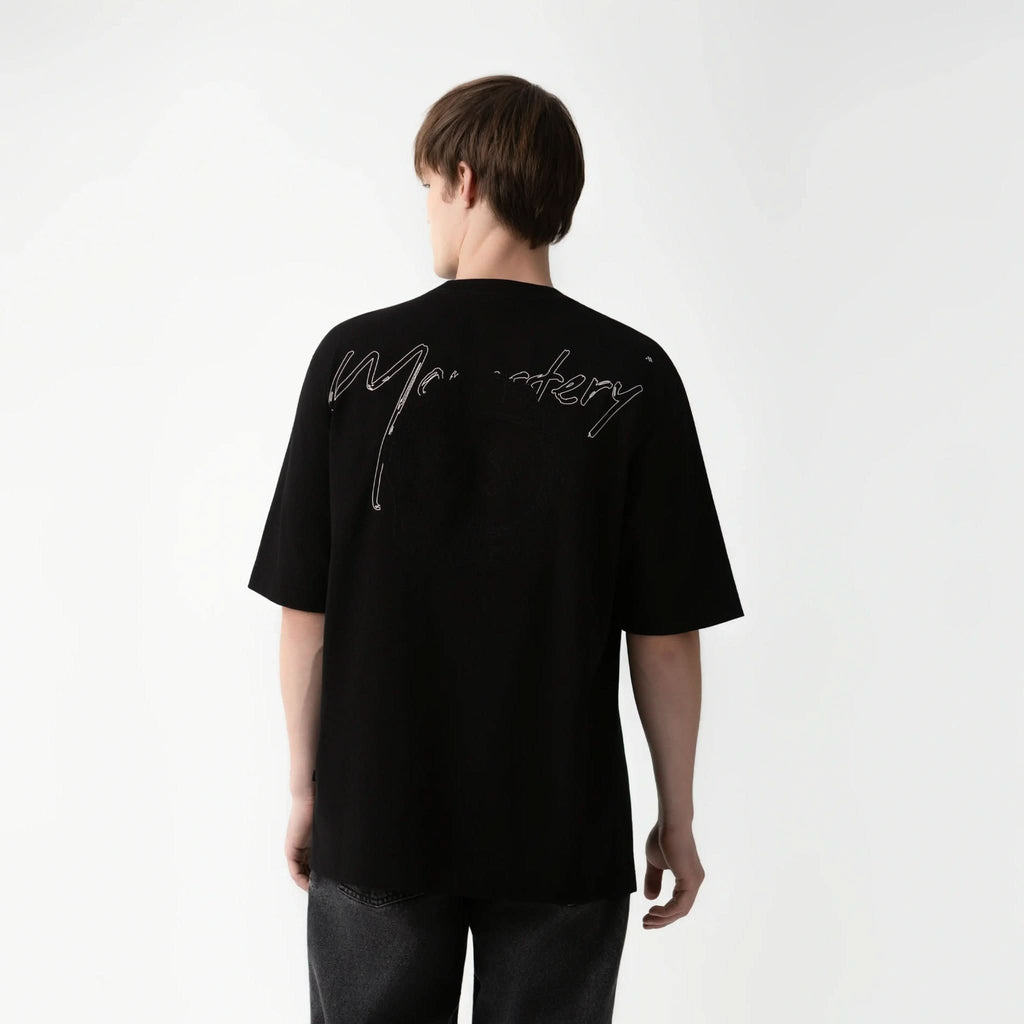 CALDWELL T - SHIRT OVERSIZED MEN BLACK - Monastery | Tienda Oficial Colombia