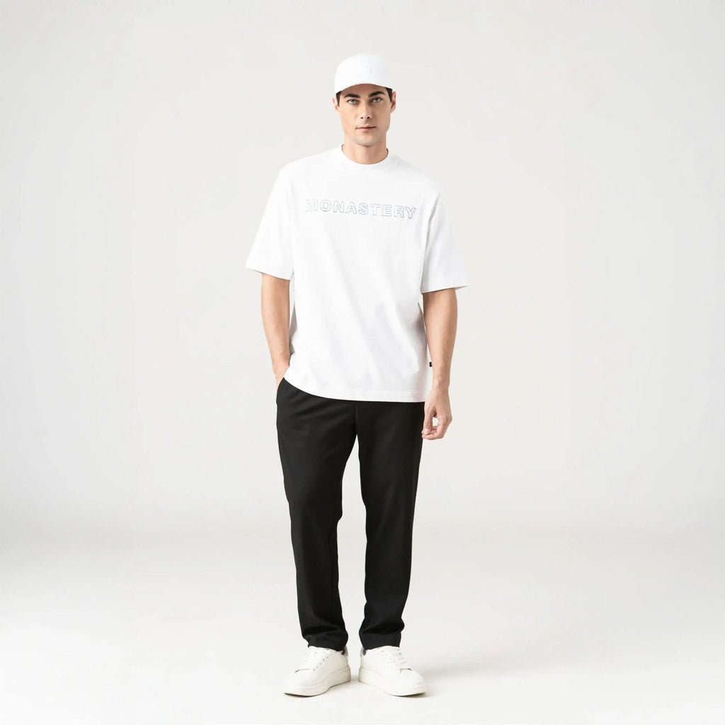 CAPONE T - SHIRT OVERSIZED MEN WHITE - Monastery | Tienda Oficial Colombia