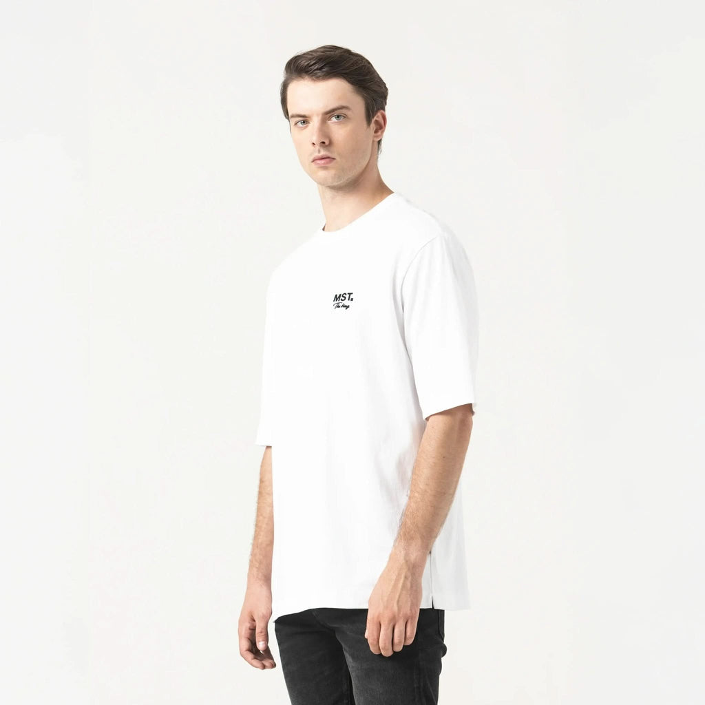 CARLIER T - SHIRT OVERSIZED MEN WHITE - Monastery | Tienda Oficial Colombia