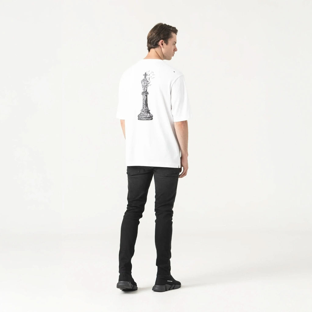 CARLIER T - SHIRT OVERSIZED MEN WHITE - Monastery | Tienda Oficial Colombia