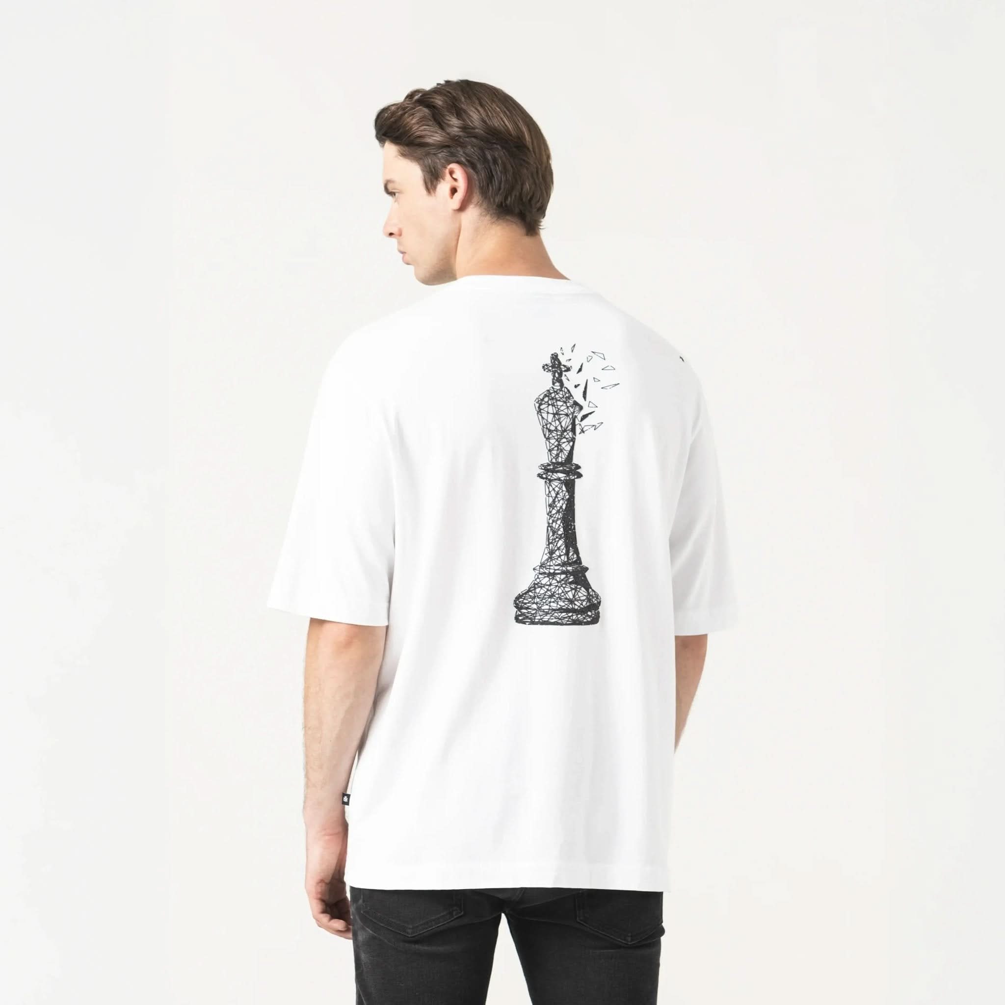 CARLIER T - SHIRT OVERSIZED MEN WHITE - Monastery | Tienda Oficial Colombia