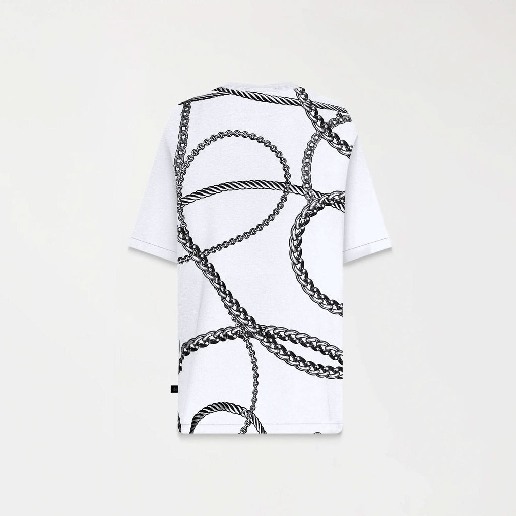 CHAINS T - SHIRT OVERSIZED MEN WHITE - Monastery | Tienda Oficial Colombia