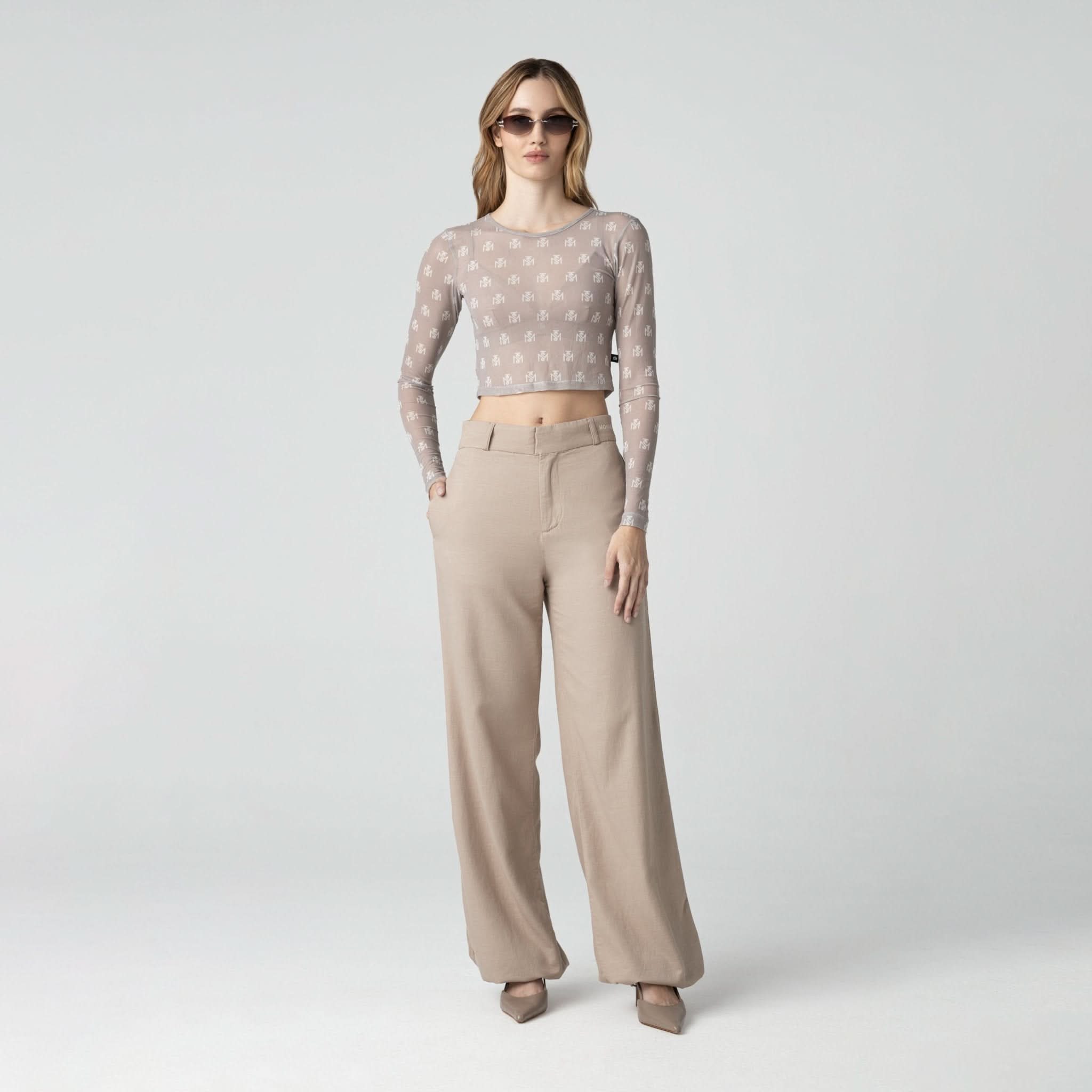 CHAVAN TOP WOMEN SIMPLY TAUPE - Monastery | Tienda Oficial Colombia