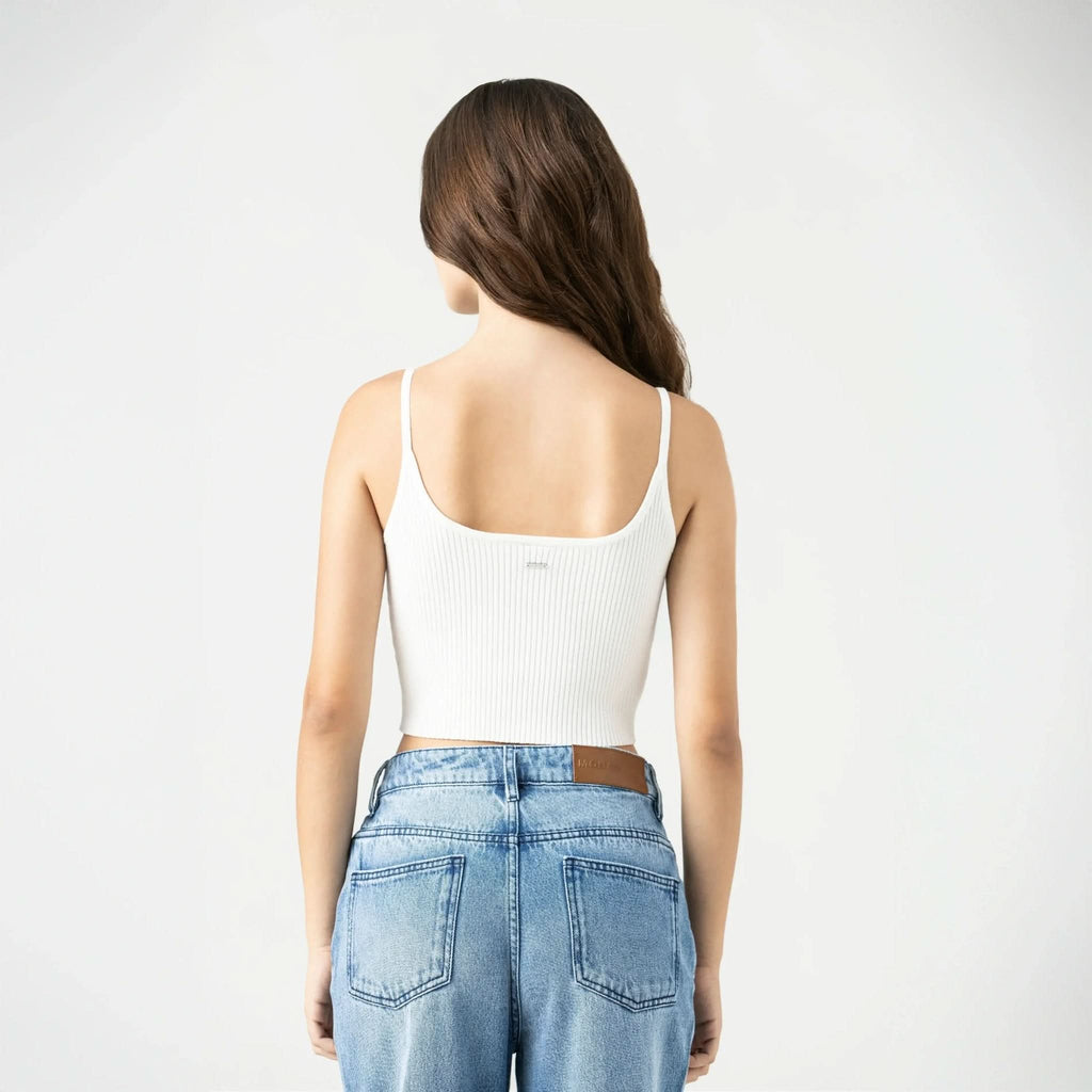 CIARA KNITTED TOP WOMEN WHITE - Monastery | Tienda Oficial Colombia