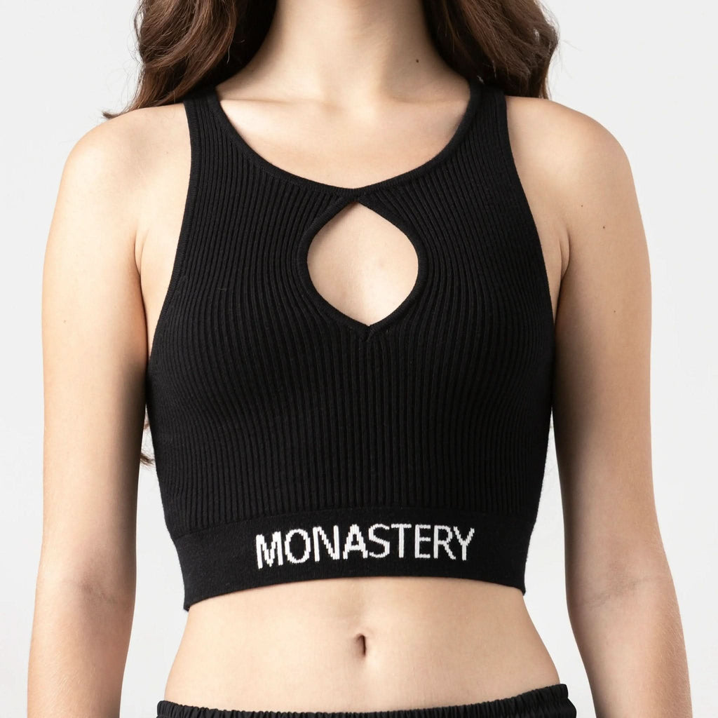 CLAIRE KNITTED TOP WOMEN BLACK - Monastery | Tienda Oficial Colombia