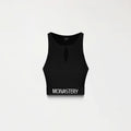 CLAIRE KNITTED TOP WOMEN BLACK - Monastery | Tienda Oficial Colombia