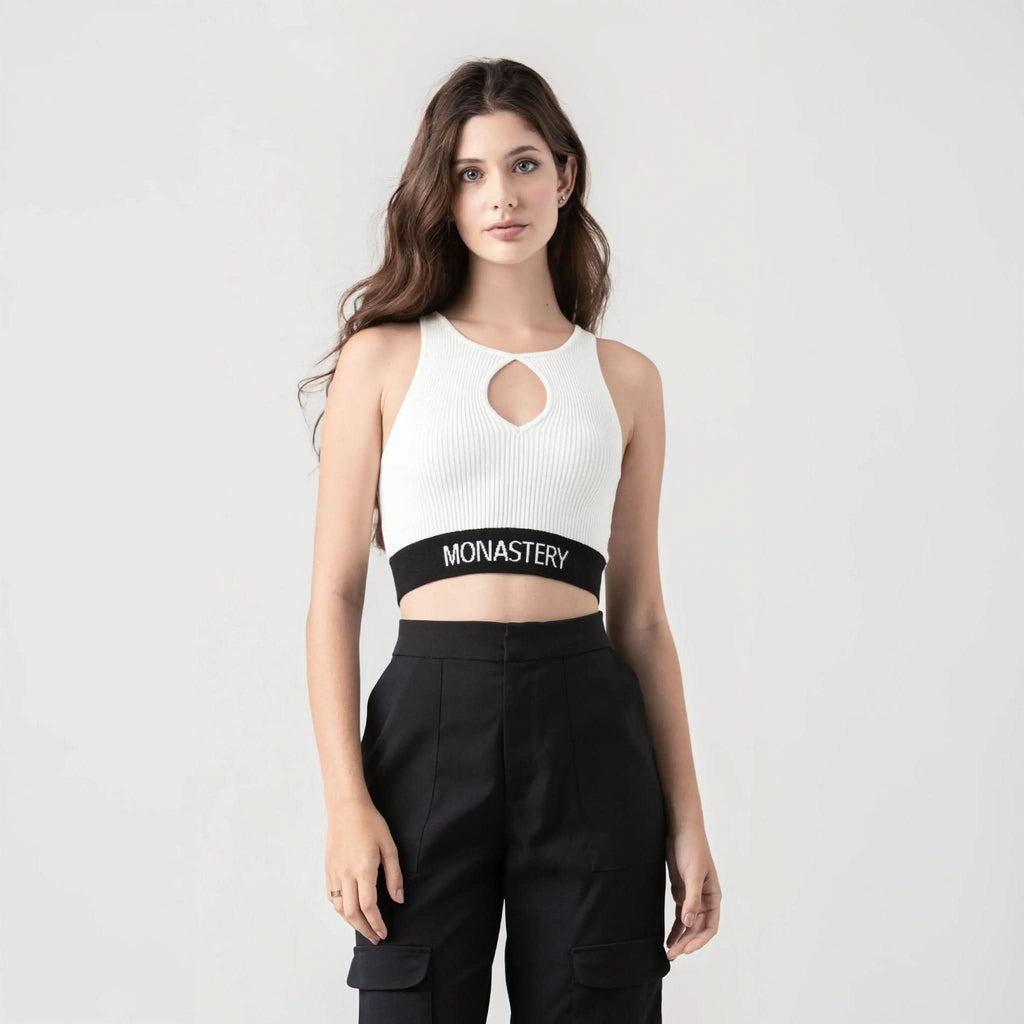 CLAIRE KNITTED TOP WOMEN WHITE - Monastery | Tienda Oficial Colombia
