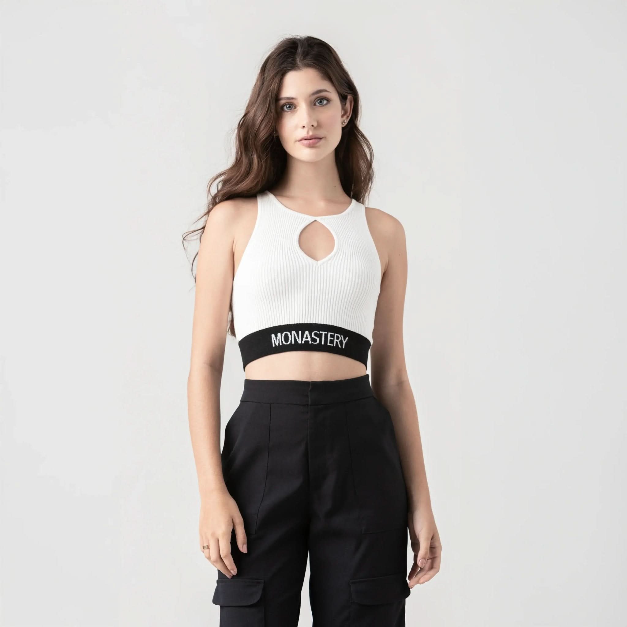 CLAIRE KNITTED TOP WOMEN WHITE - Monastery | Tienda Oficial Colombia