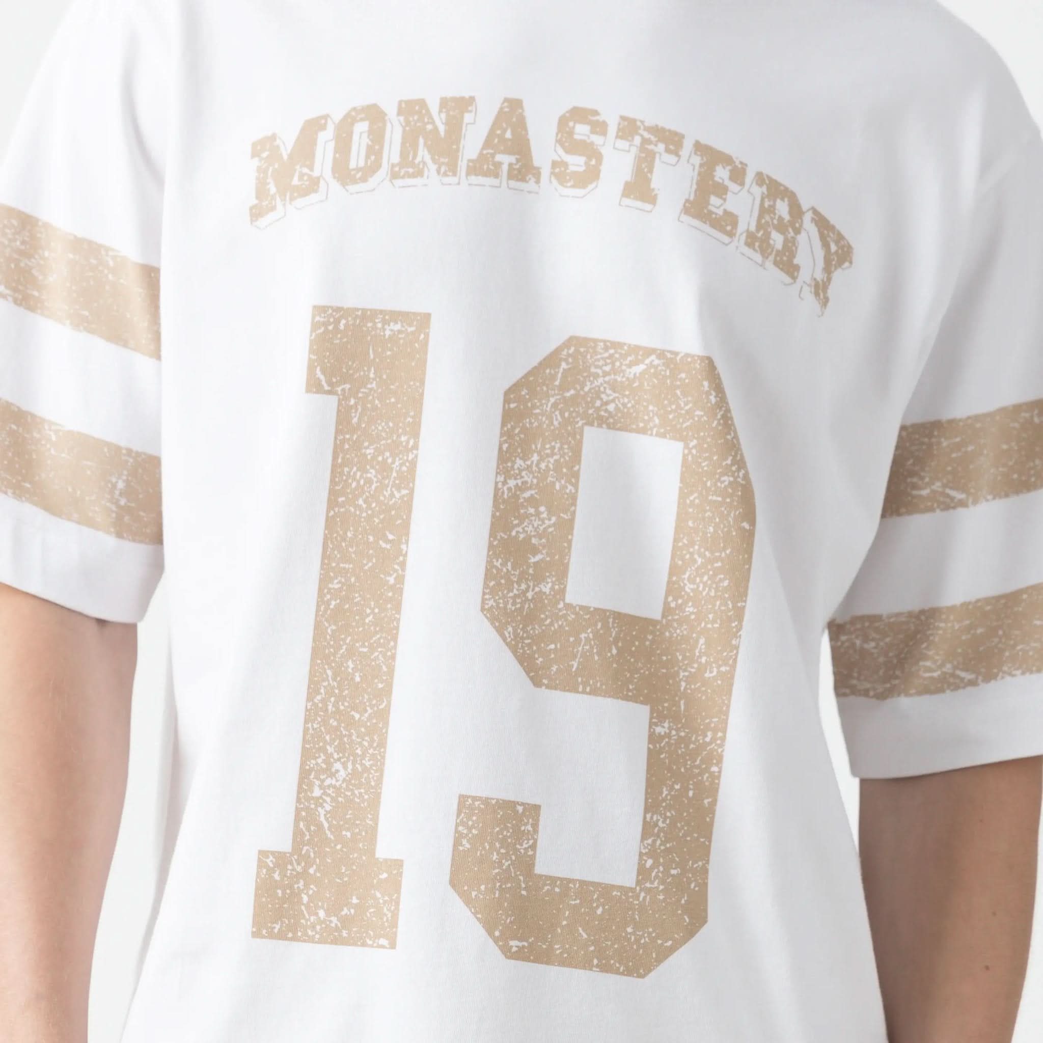 DAVEN T - SHIRT OVERSIZED MEN WHITE - Monastery | Tienda Oficial Colombia
