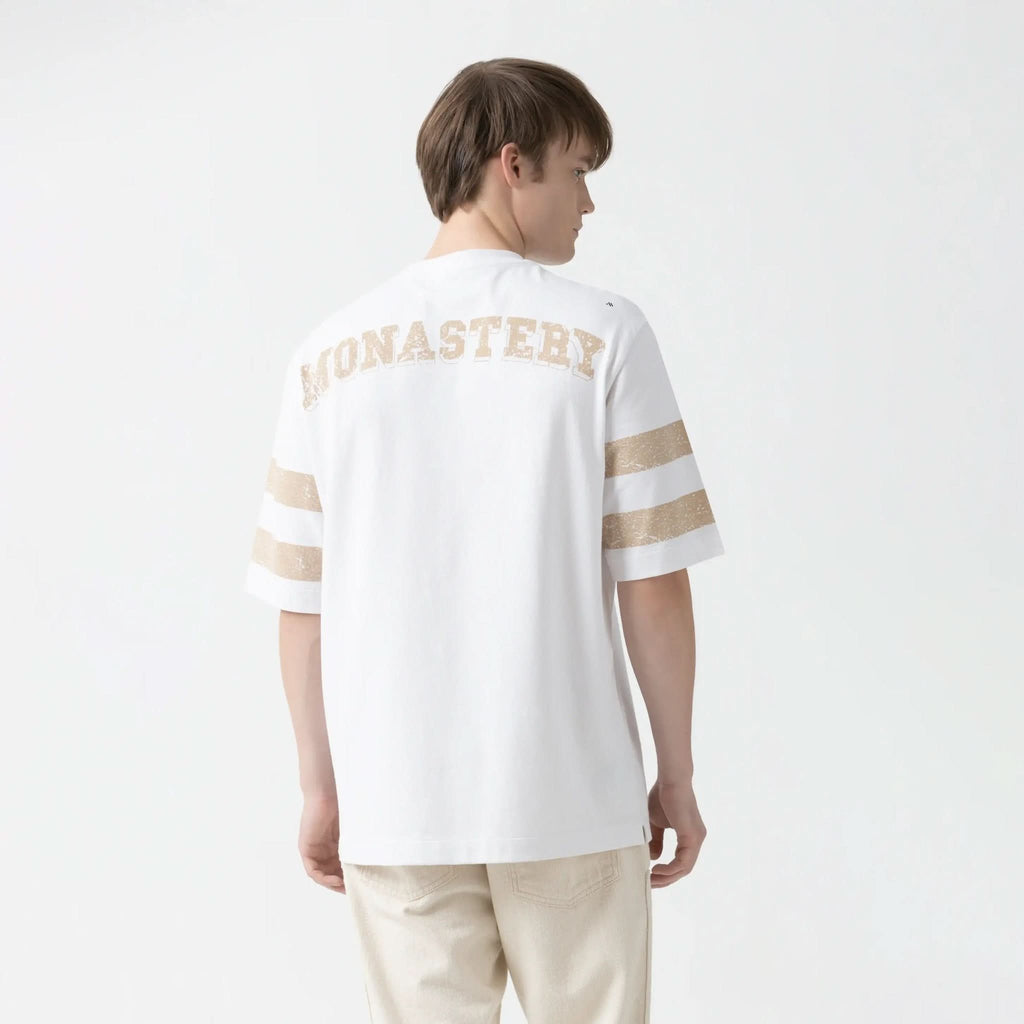 DAVEN T - SHIRT OVERSIZED MEN WHITE - Monastery | Tienda Oficial Colombia