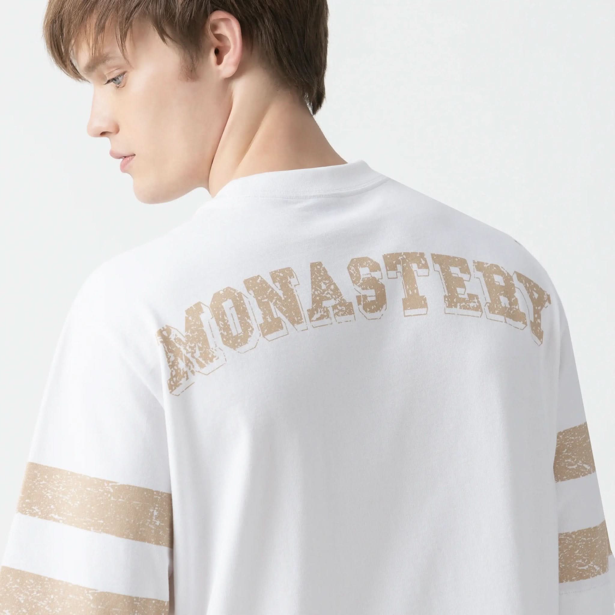 DAVEN T - SHIRT OVERSIZED MEN WHITE - Monastery | Tienda Oficial Colombia