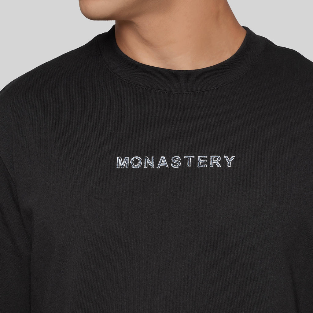 DENEB BLACK T-SHIRT OVERSIZE - Monastery