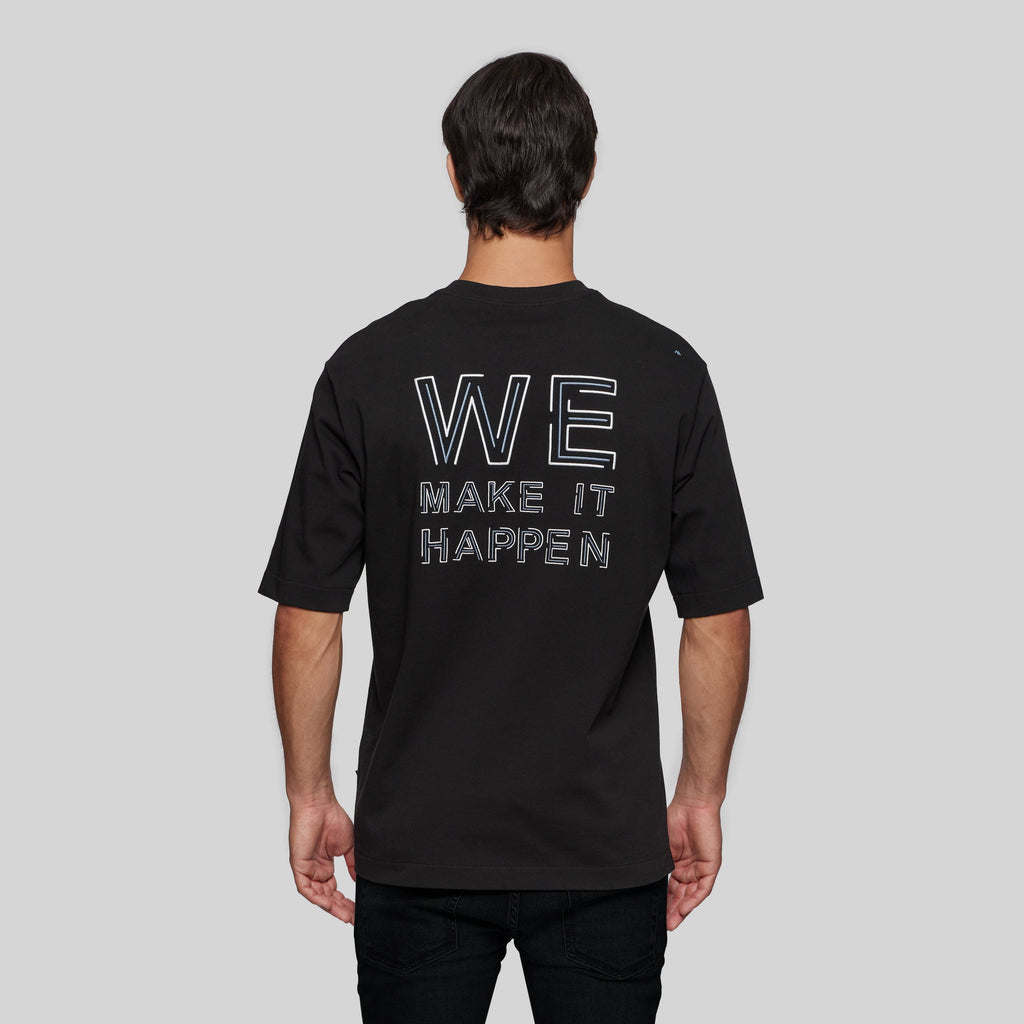 DENEB BLACK T-SHIRT OVERSIZE - Monastery