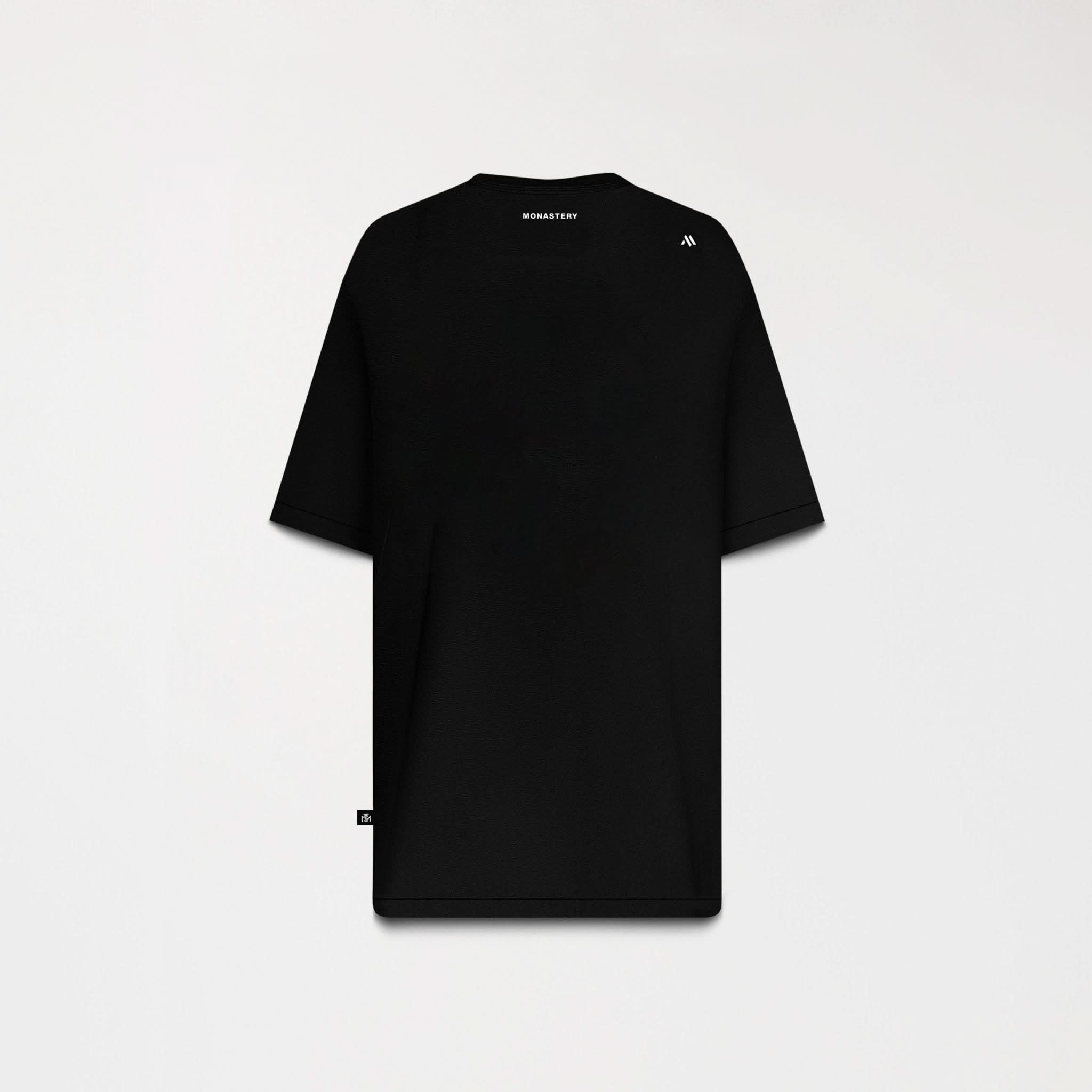DENWEN T - SHIRT OVERSIZED MEN BLACK - Monastery | Tienda Oficial Colombia