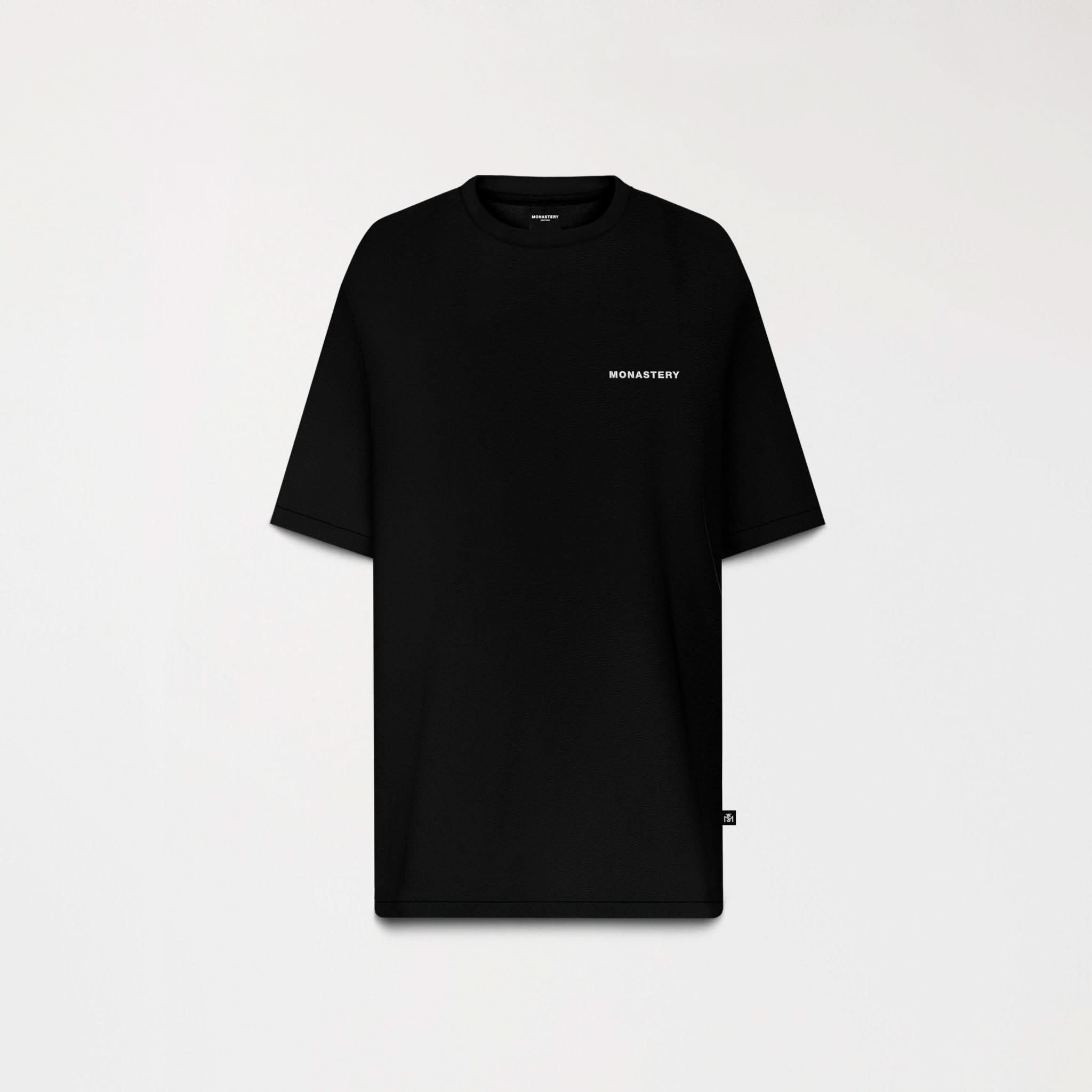 DENWEN T - SHIRT OVERSIZED MEN BLACK - Monastery | Tienda Oficial Colombia