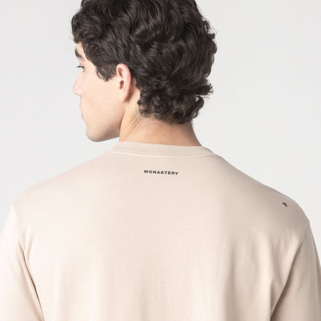 DENWEN T - SHIRT OVERSIZED MEN SIMPLY TAUPE - Monastery | Tienda Oficial Colombia
