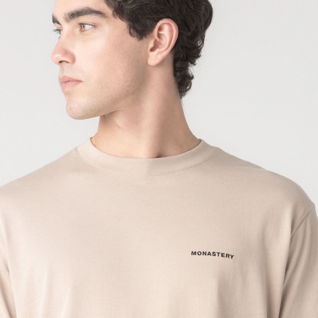 DENWEN T - SHIRT OVERSIZED MEN SIMPLY TAUPE - Monastery | Tienda Oficial Colombia