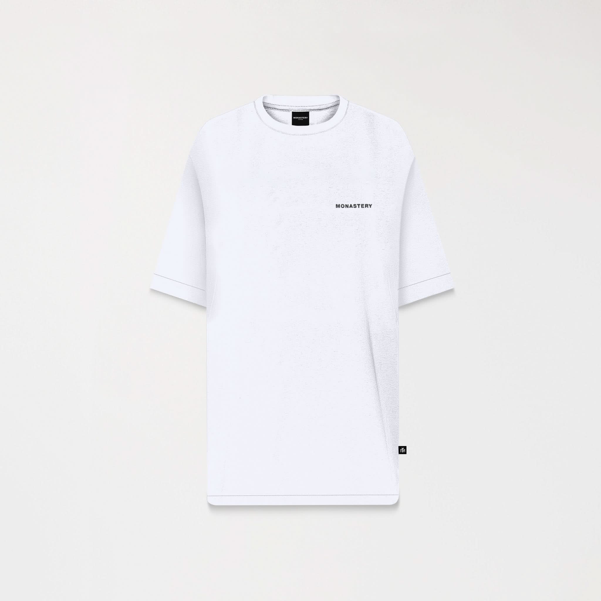 DENWEN T - SHIRT OVERSIZED MEN WHITE - Monastery | Tienda Oficial Colombia