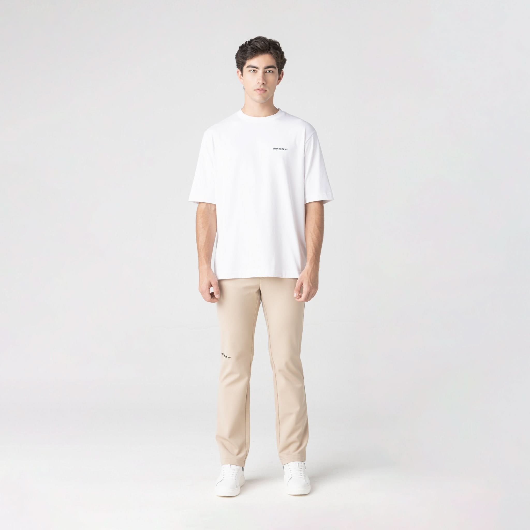 DENWEN T - SHIRT OVERSIZED MEN WHITE - Monastery | Tienda Oficial Colombia