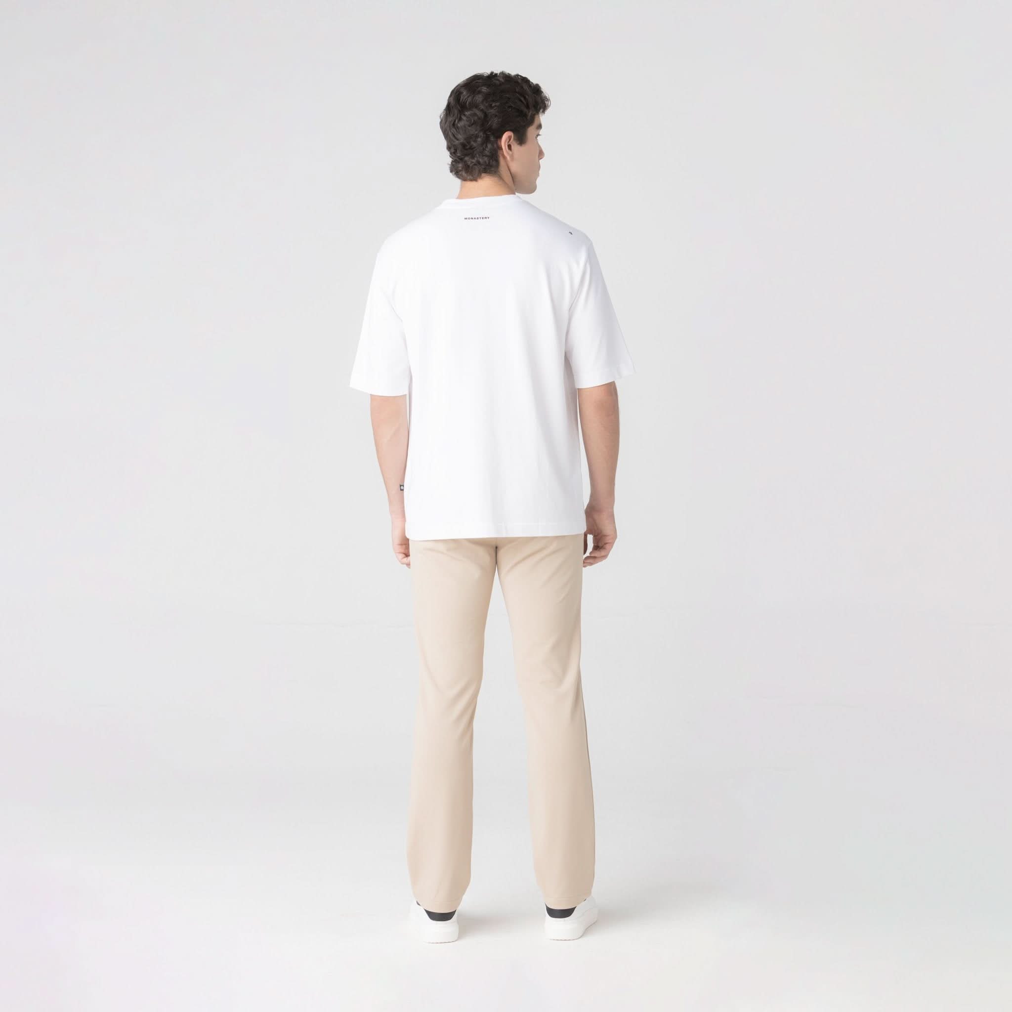 DENWEN T - SHIRT OVERSIZED MEN WHITE - Monastery | Tienda Oficial Colombia