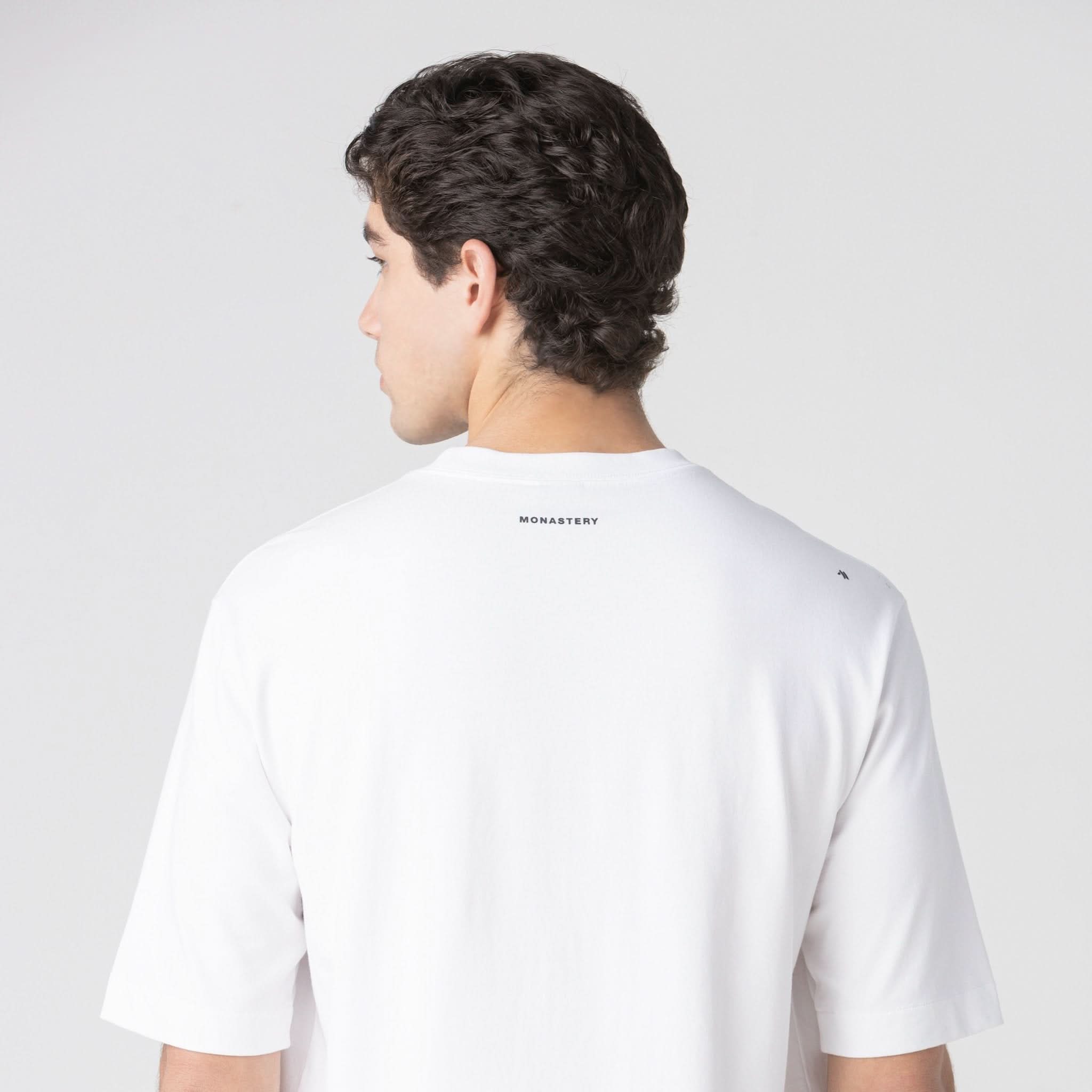 DENWEN T - SHIRT OVERSIZED MEN WHITE - Monastery | Tienda Oficial Colombia