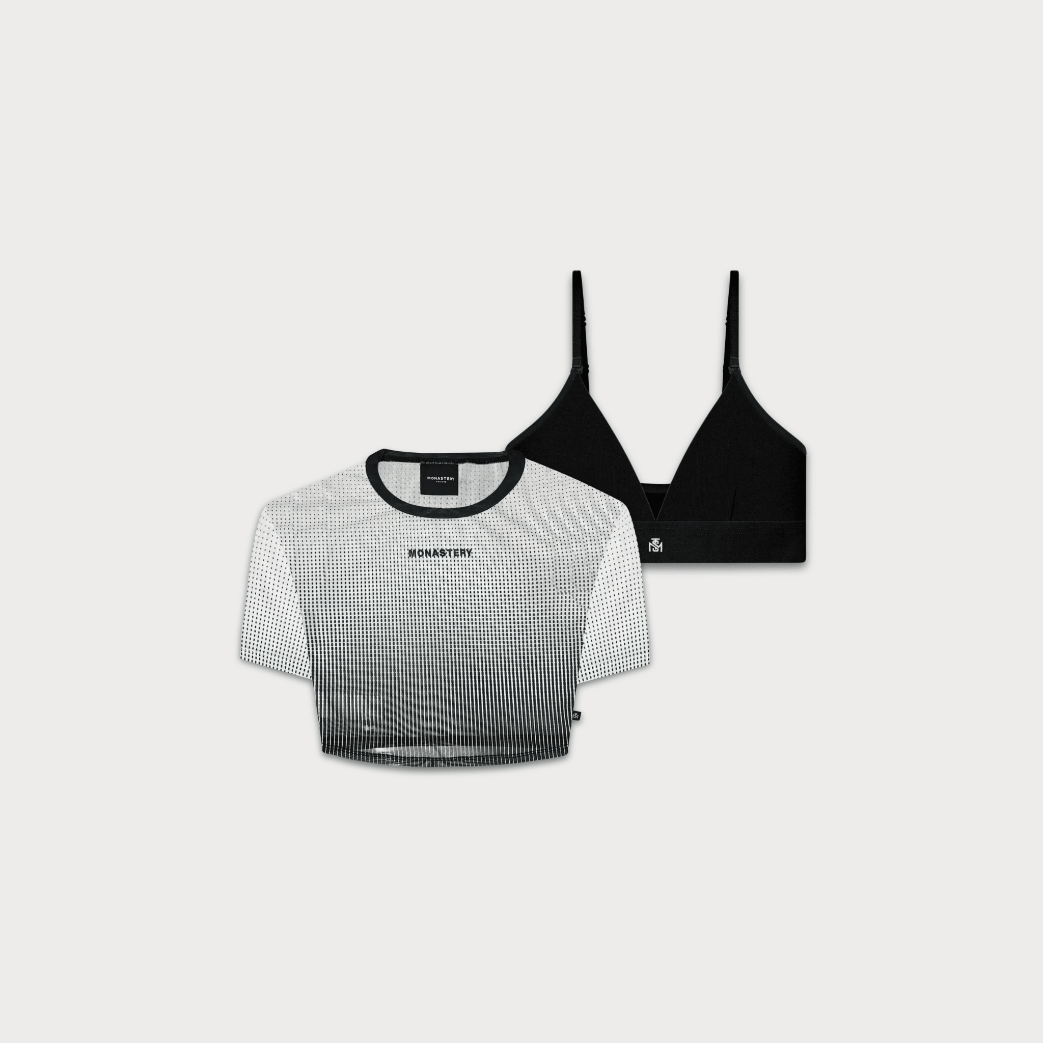 DUAL ESSENTIALS TOP WOMEN WYNN WHITE - MAINE BLACK - Monastery | Tienda Oficial Colombia