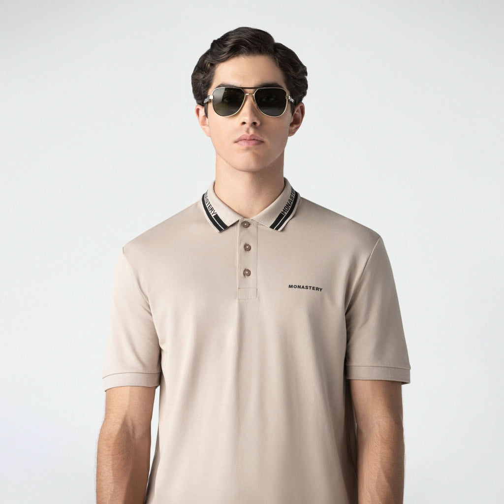 DUDLEY POLO MEN SIMPLY TAUPE - Monastery | Tienda Oficial Colombia