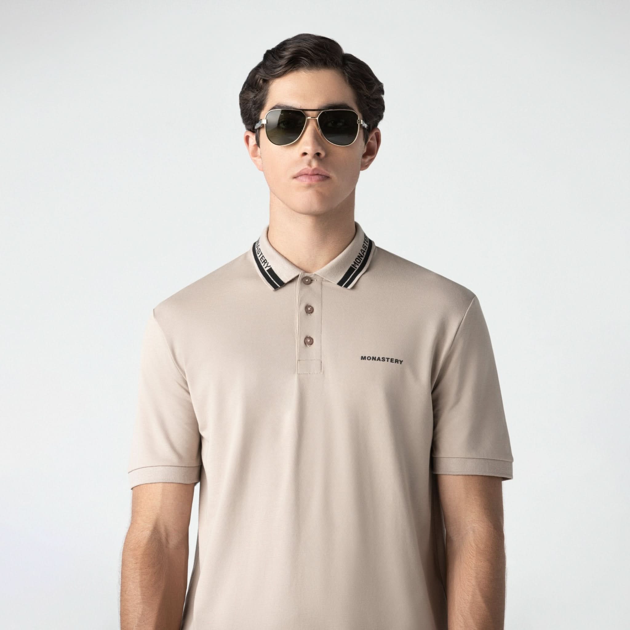 DUDLEY POLO MEN SIMPLY TAUPE - Monastery | Tienda Oficial Colombia