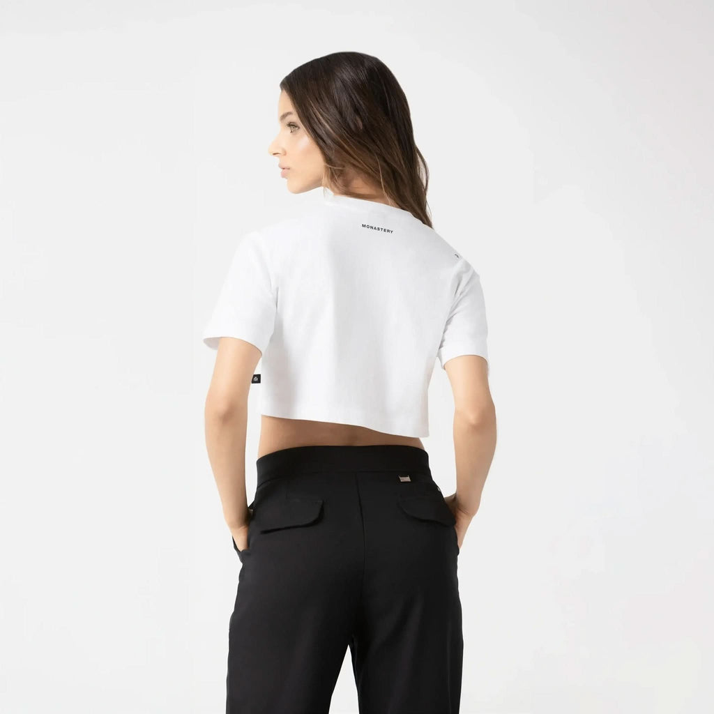 DUSTY CROP TOP WOMEN WHITE - Monastery | Tienda Oficial Colombia