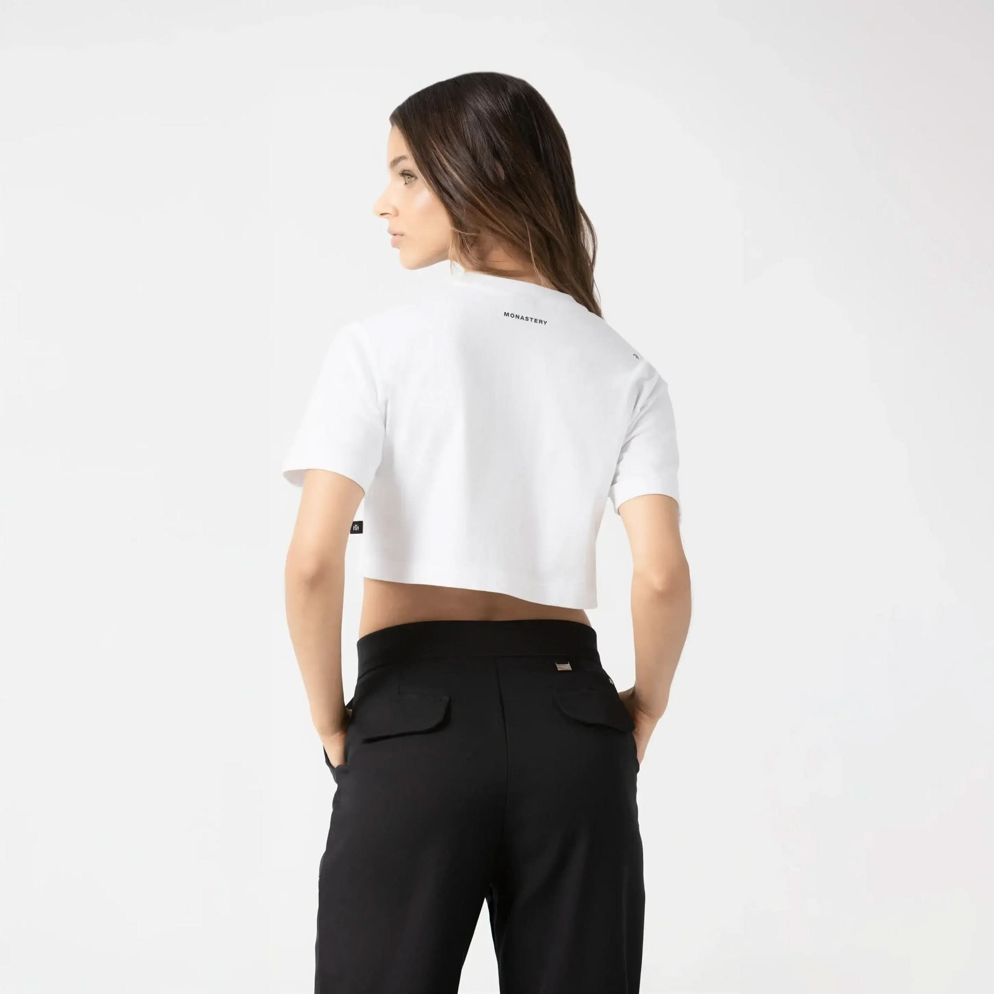 DUSTY CROP TOP WOMEN WHITE - Monastery | Tienda Oficial Colombia