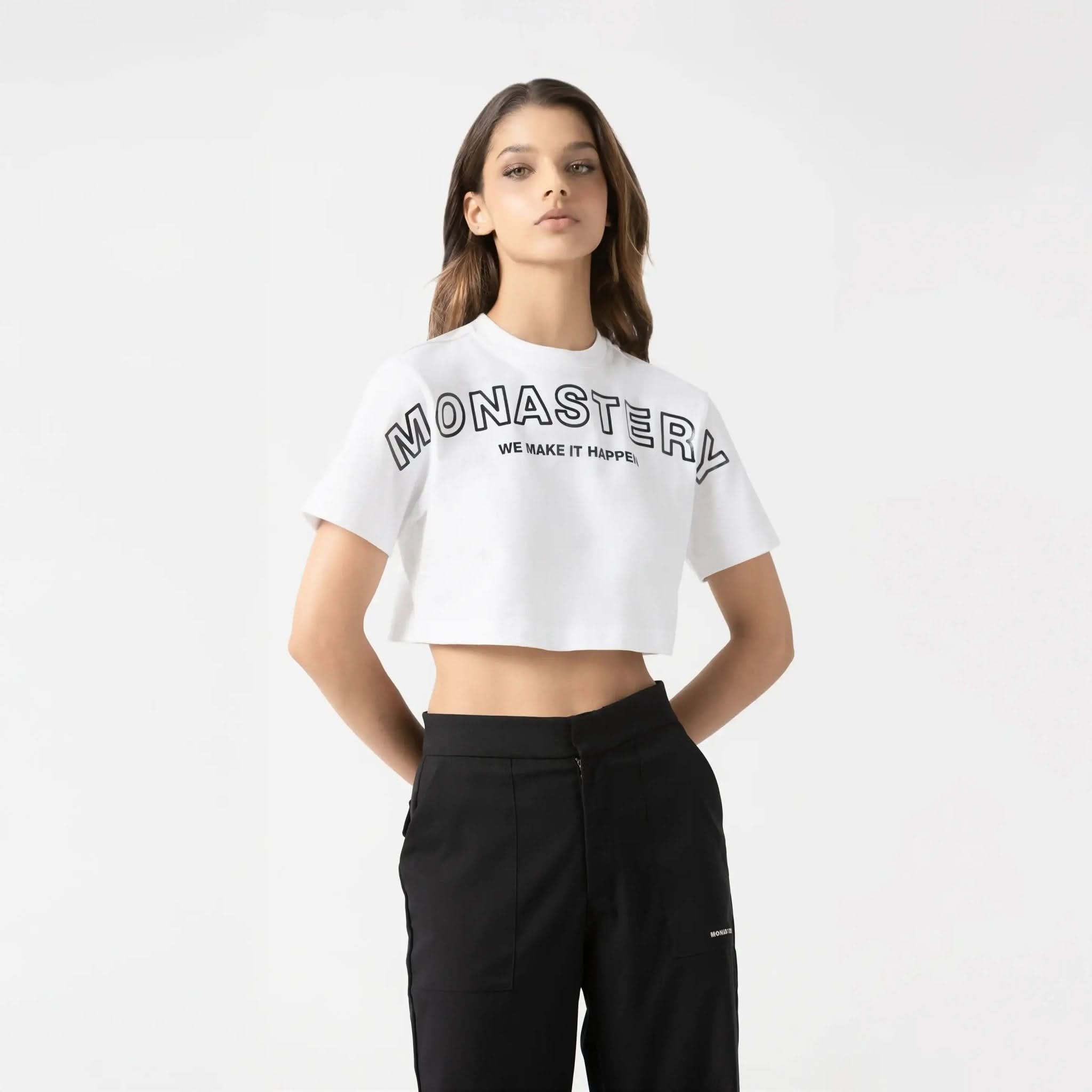 DUSTY CROP TOP WOMEN WHITE - Monastery | Tienda Oficial Colombia