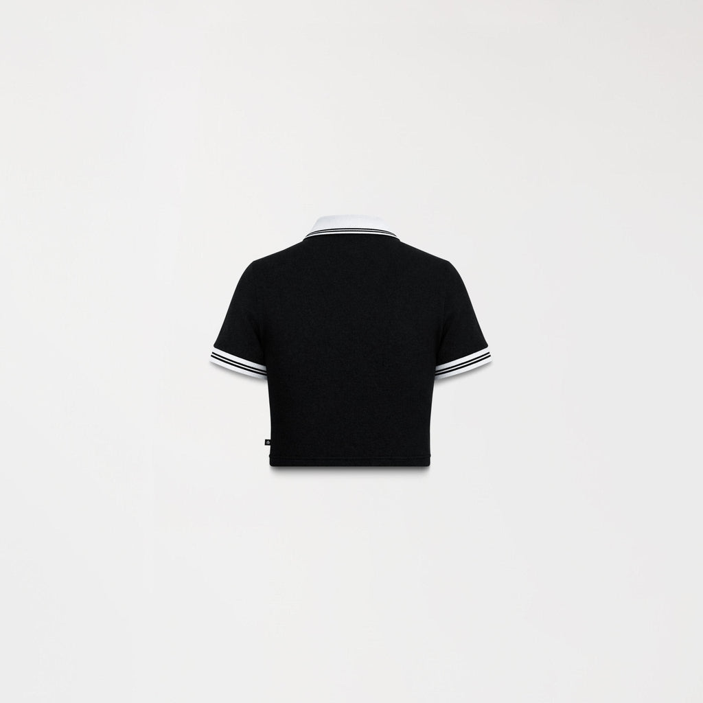 ELENTH CROP TOP WOMEN BLACK - Monastery | Tienda Oficial Colombia