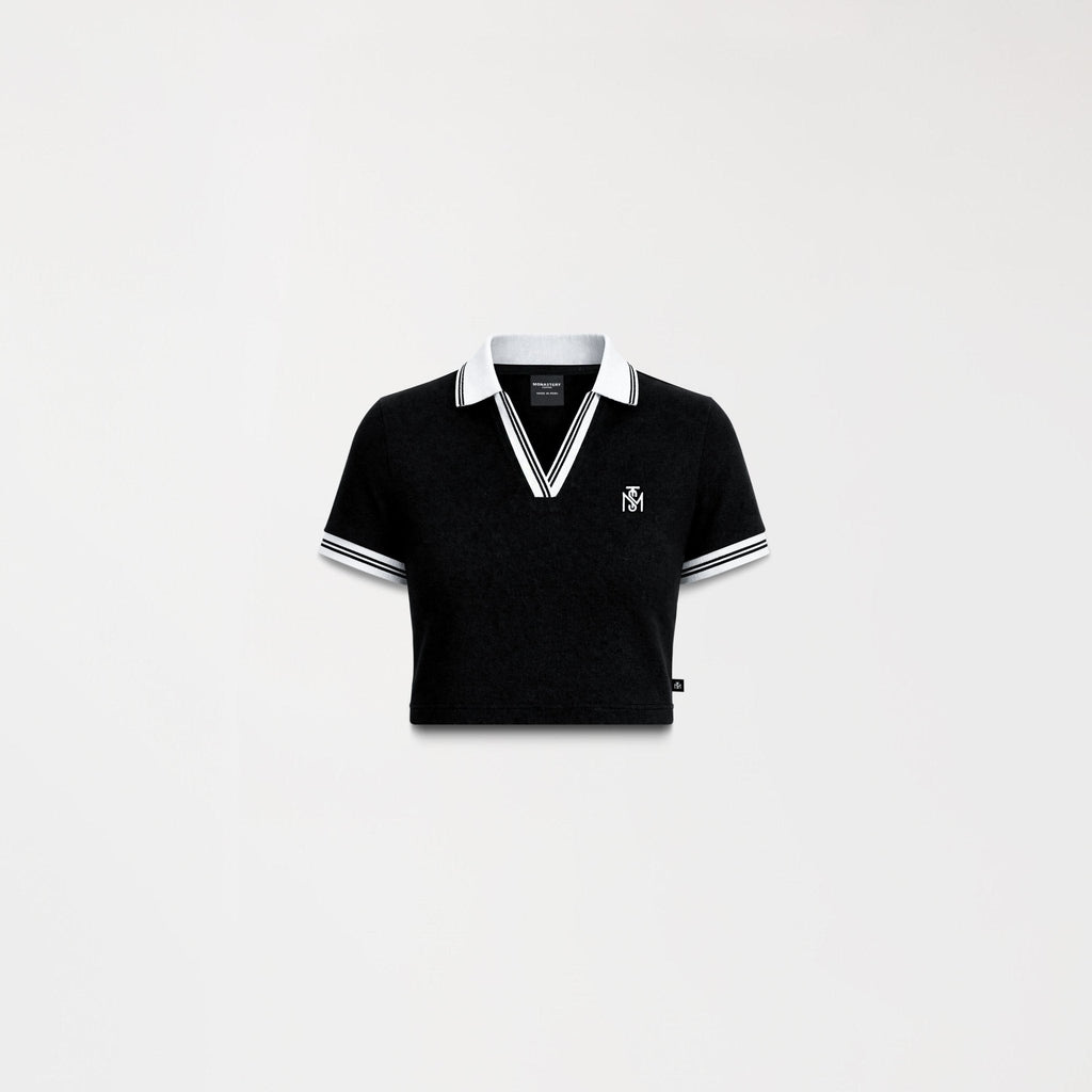 ELENTH CROP TOP WOMEN BLACK - Monastery | Tienda Oficial Colombia