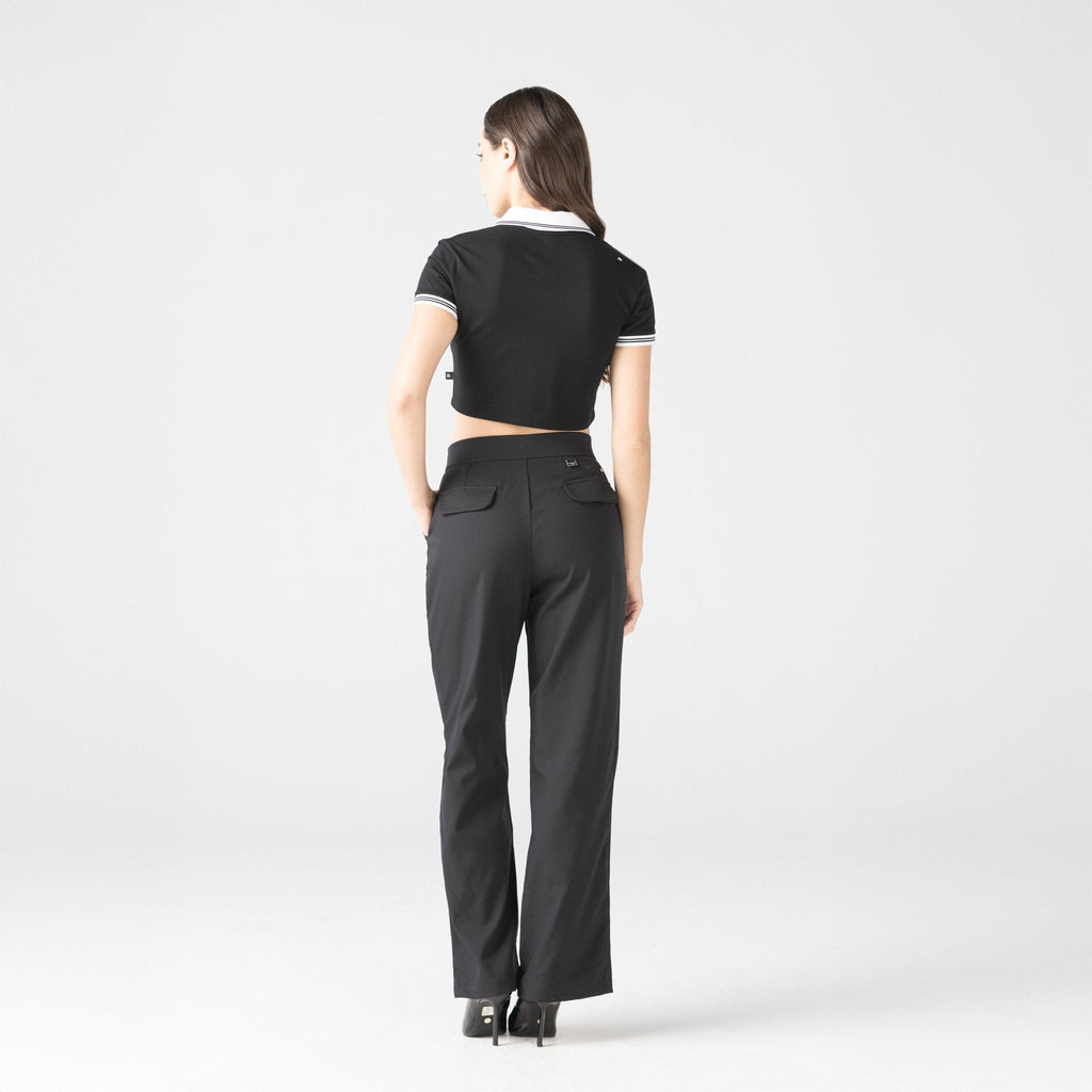 ELENTH CROP TOP WOMEN BLACK - Monastery | Tienda Oficial Colombia