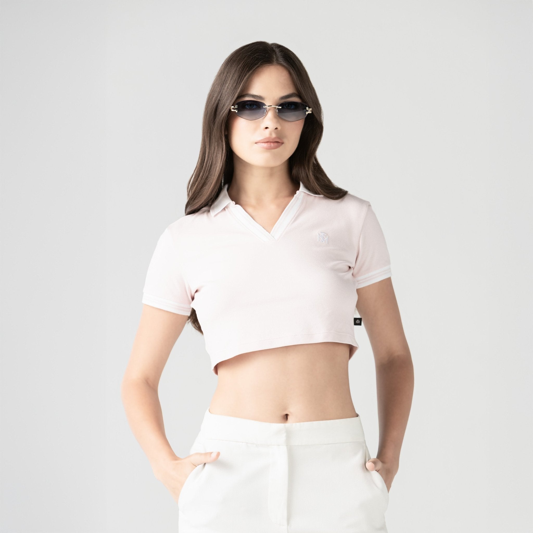 ELENTH CROP TOP WOMEN PALE LILAC - Monastery | Tienda Oficial Colombia