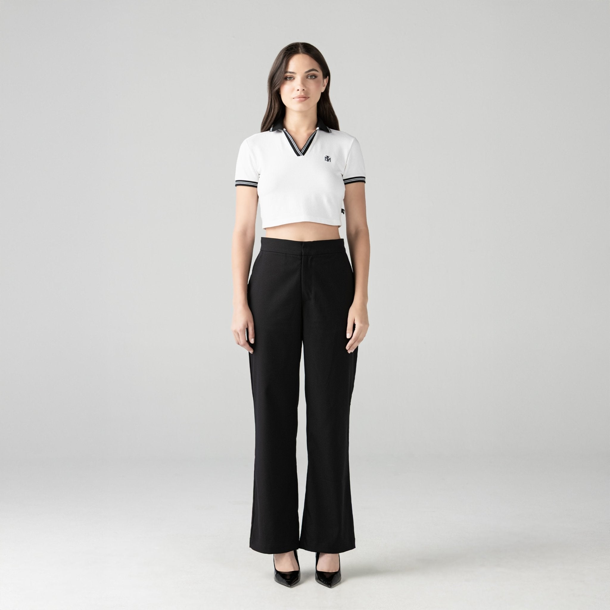 ELENTH CROP TOP WOMEN WHITE - Monastery | Tienda Oficial Colombia